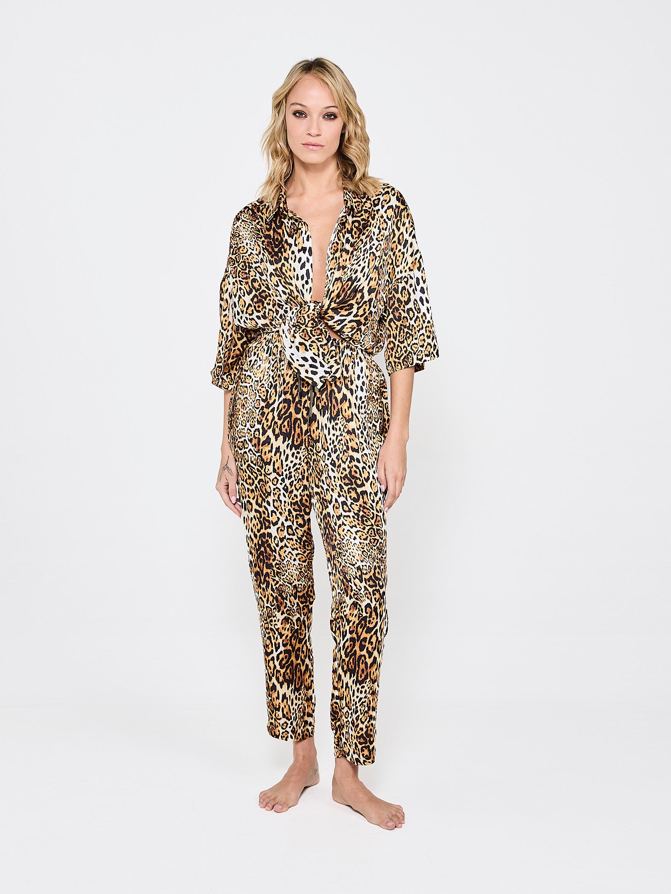 Lush Leopard Silk Shirt (Woman)