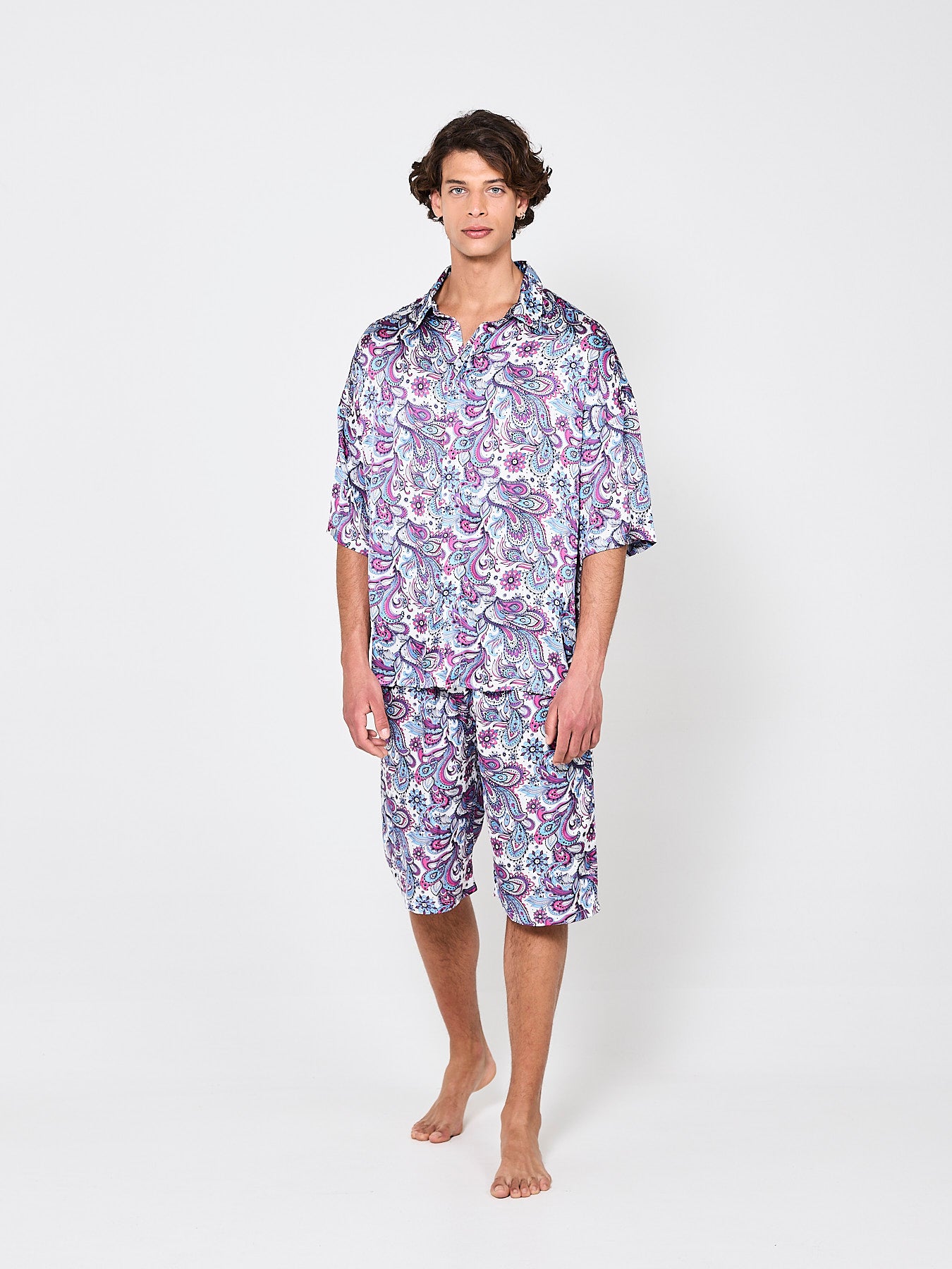 Tropical Intrigue Silk Shorts