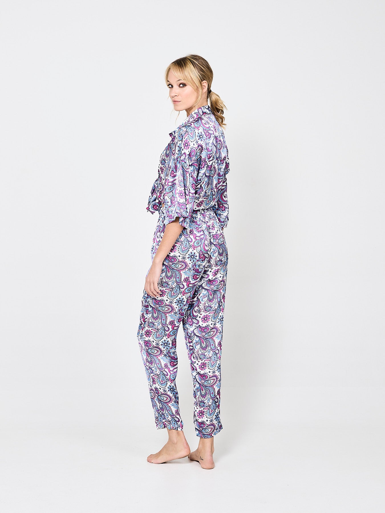 Tropical Intrigue Silk Trousers