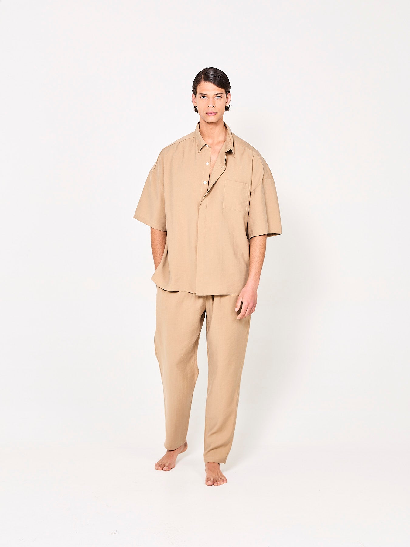 Lyocell Beige Shirt
