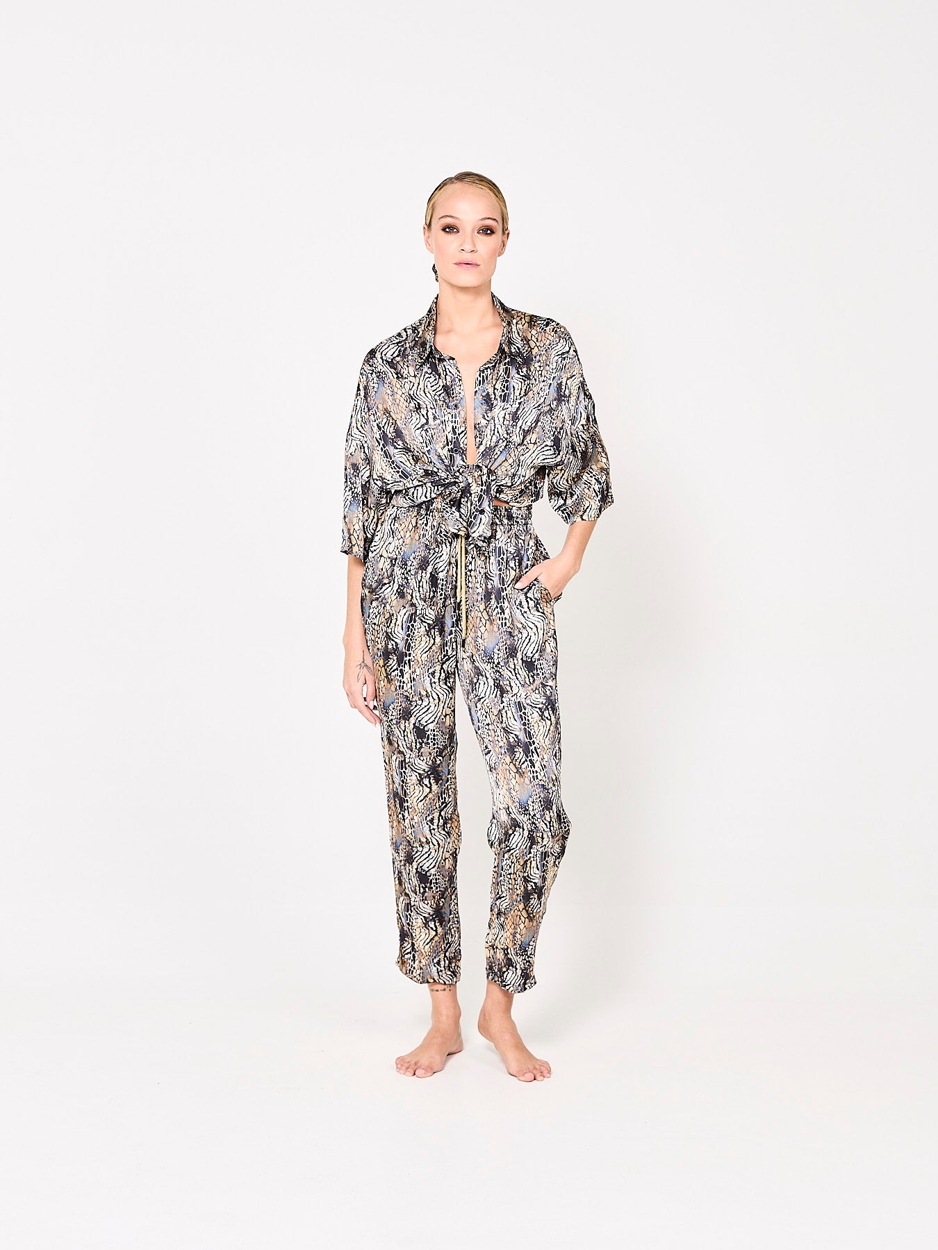 Urban Jungle Silk Shirt (Woman)