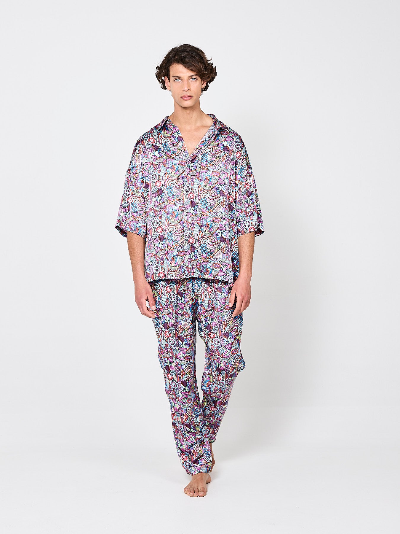 Abstract Imprints Silk Full Outfit (Man)