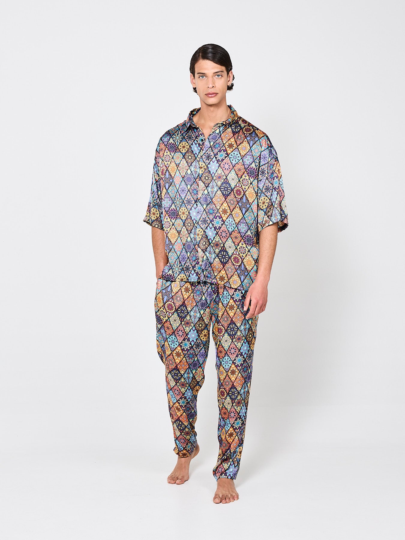 Mosaique Majesty Silk Shirt (Man)