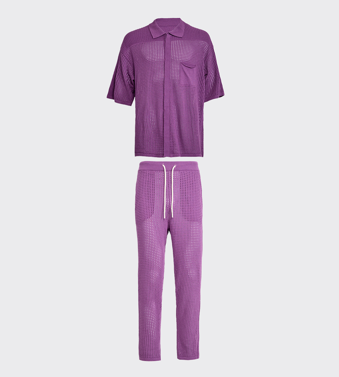 Pierced Cotton Violet Full Outfit (Woman)