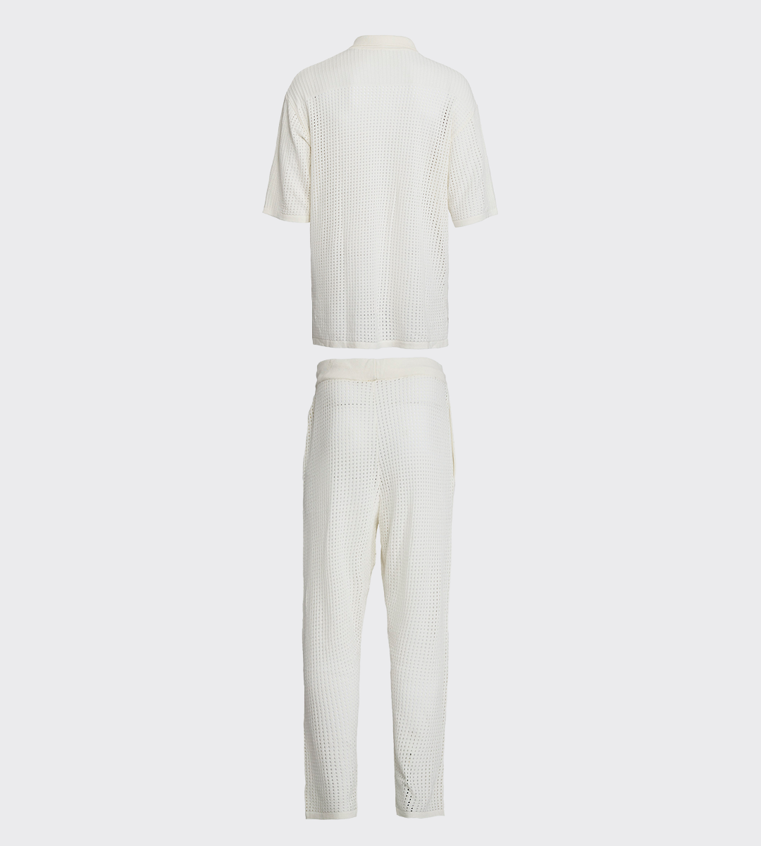 Pierced Cotton White Full Outfit (Man)