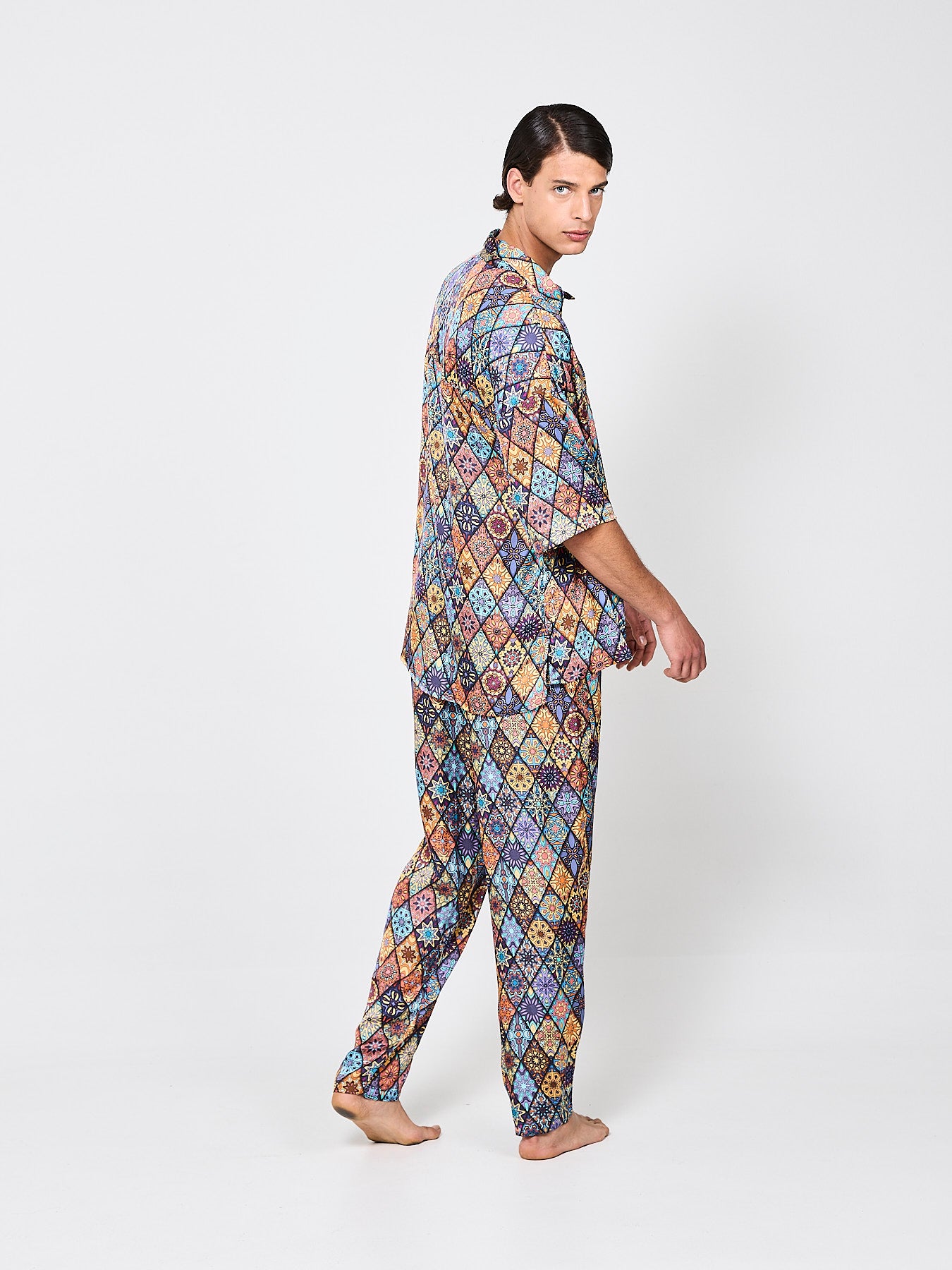 Mosaique Majesty Silk Shirt (Man)