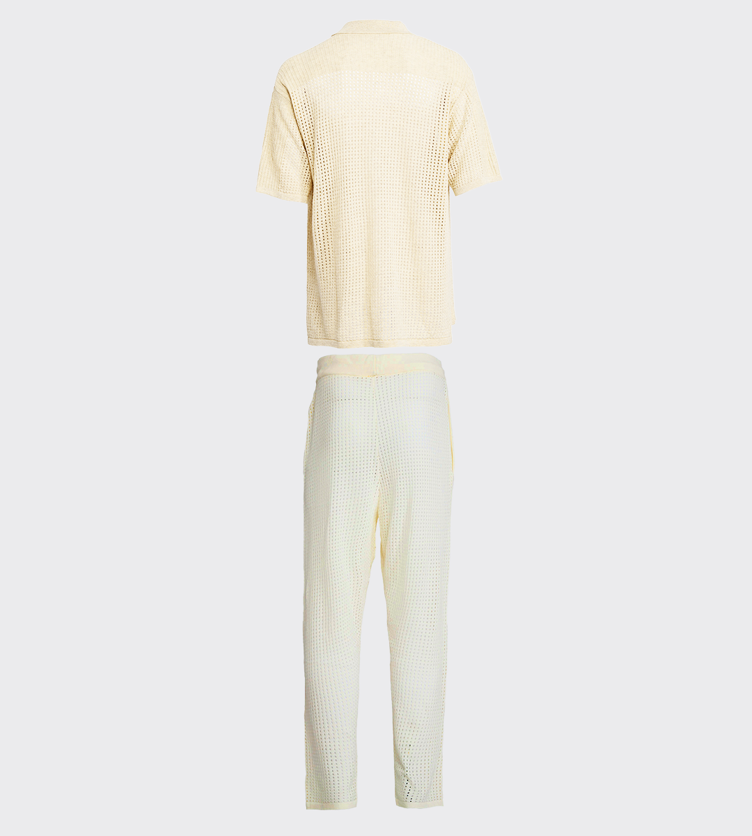 Pierced Cotton Beige Full Outfit (Man)