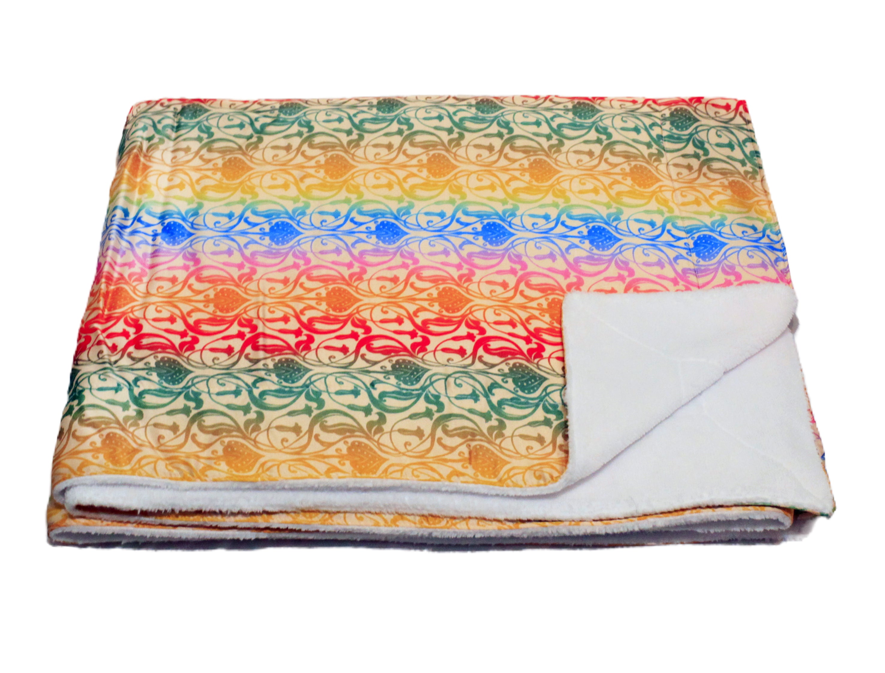 Nice Rainbow Silk Towel