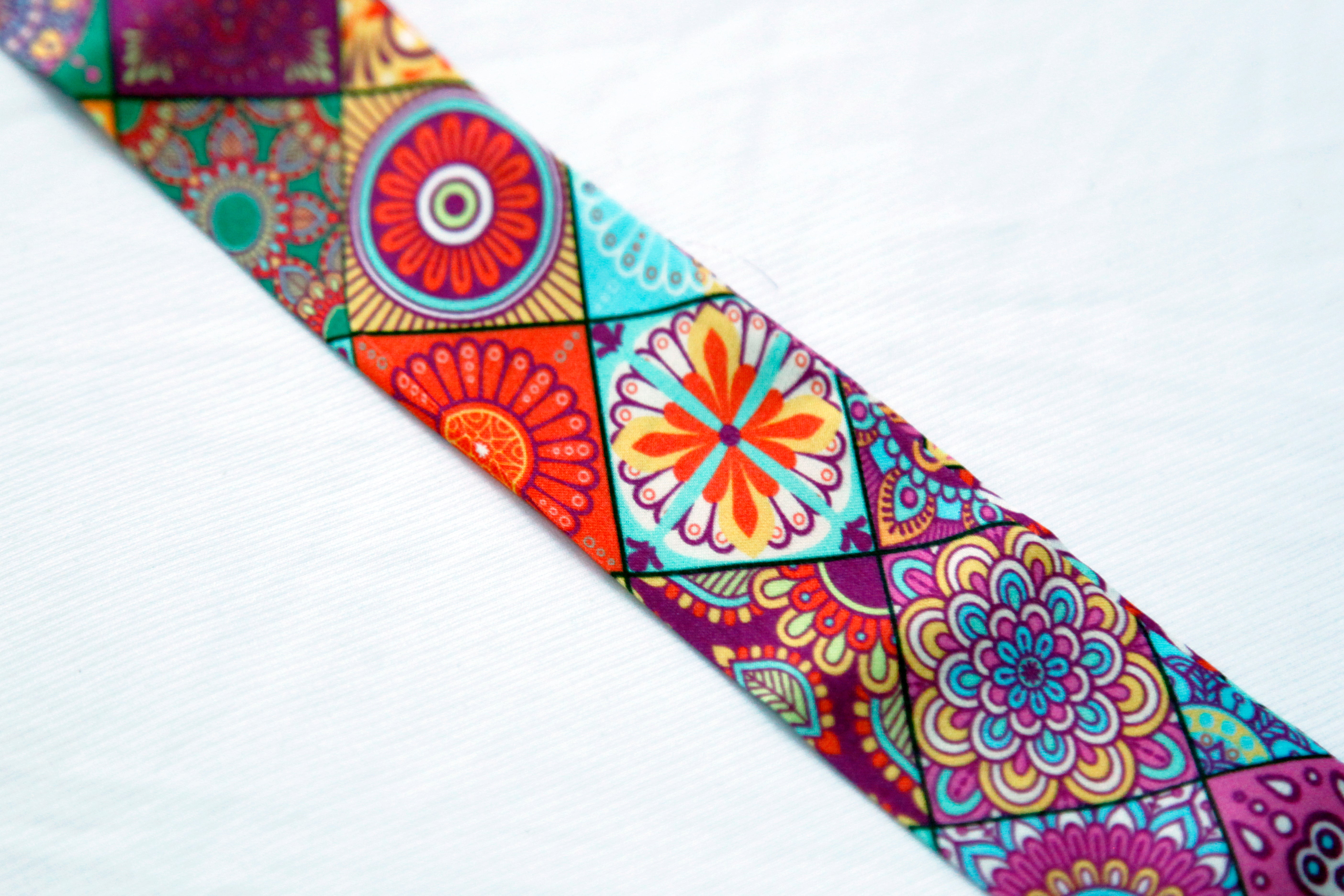 Mosaique Blossom Silk Foulard