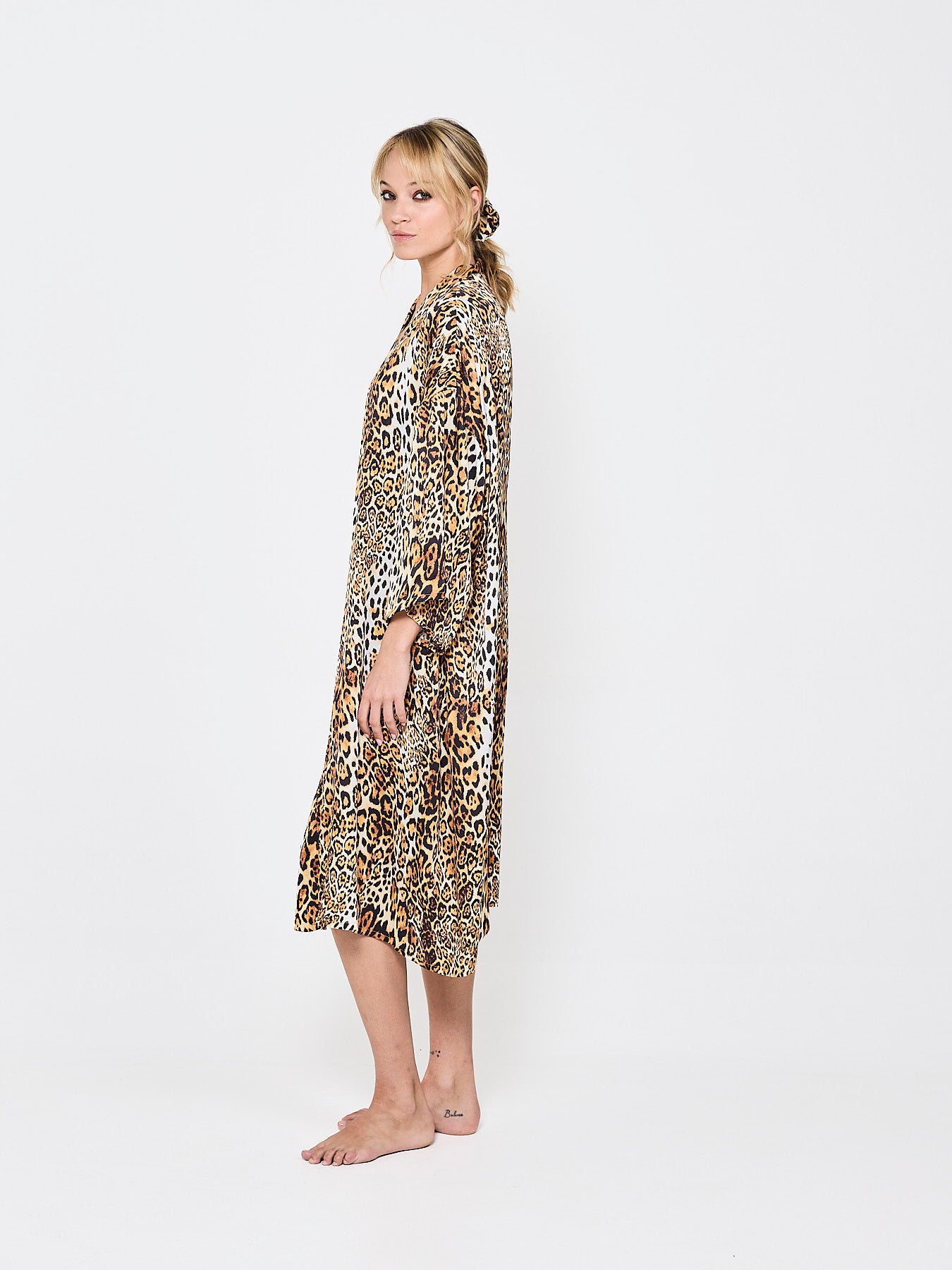 Lush Leopard Silk Kimono (Woman)