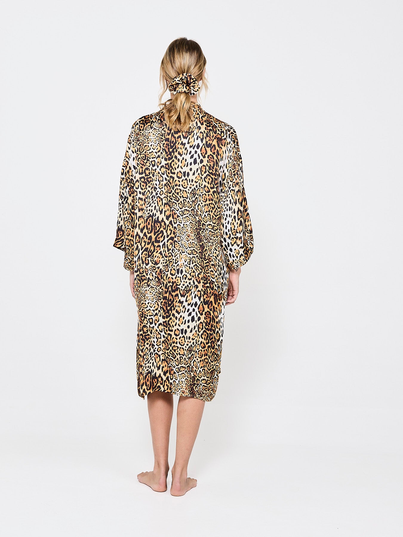 Lush Leopard Silk Kimono (Woman)