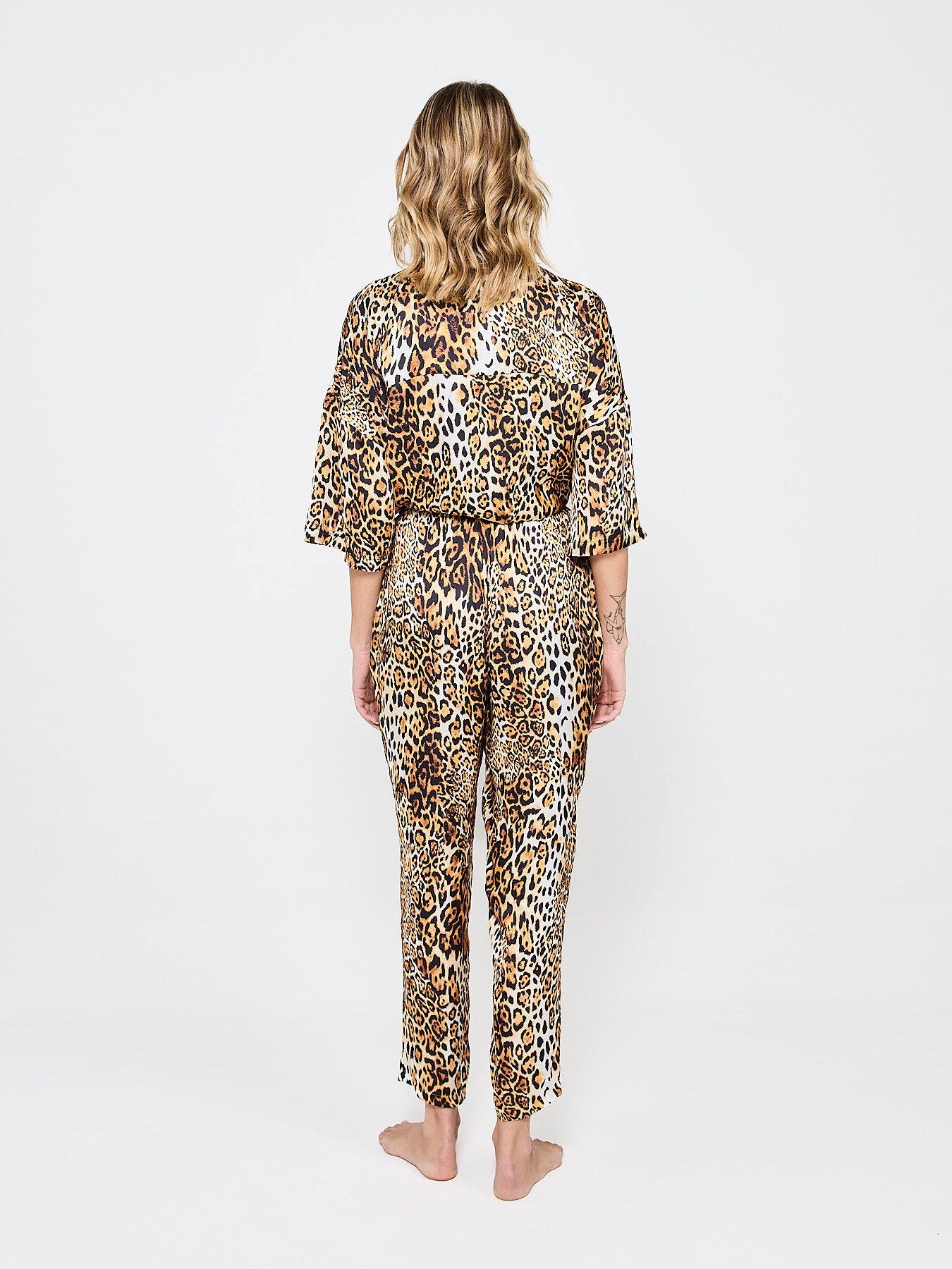 Lush Leopard Silk Trousers