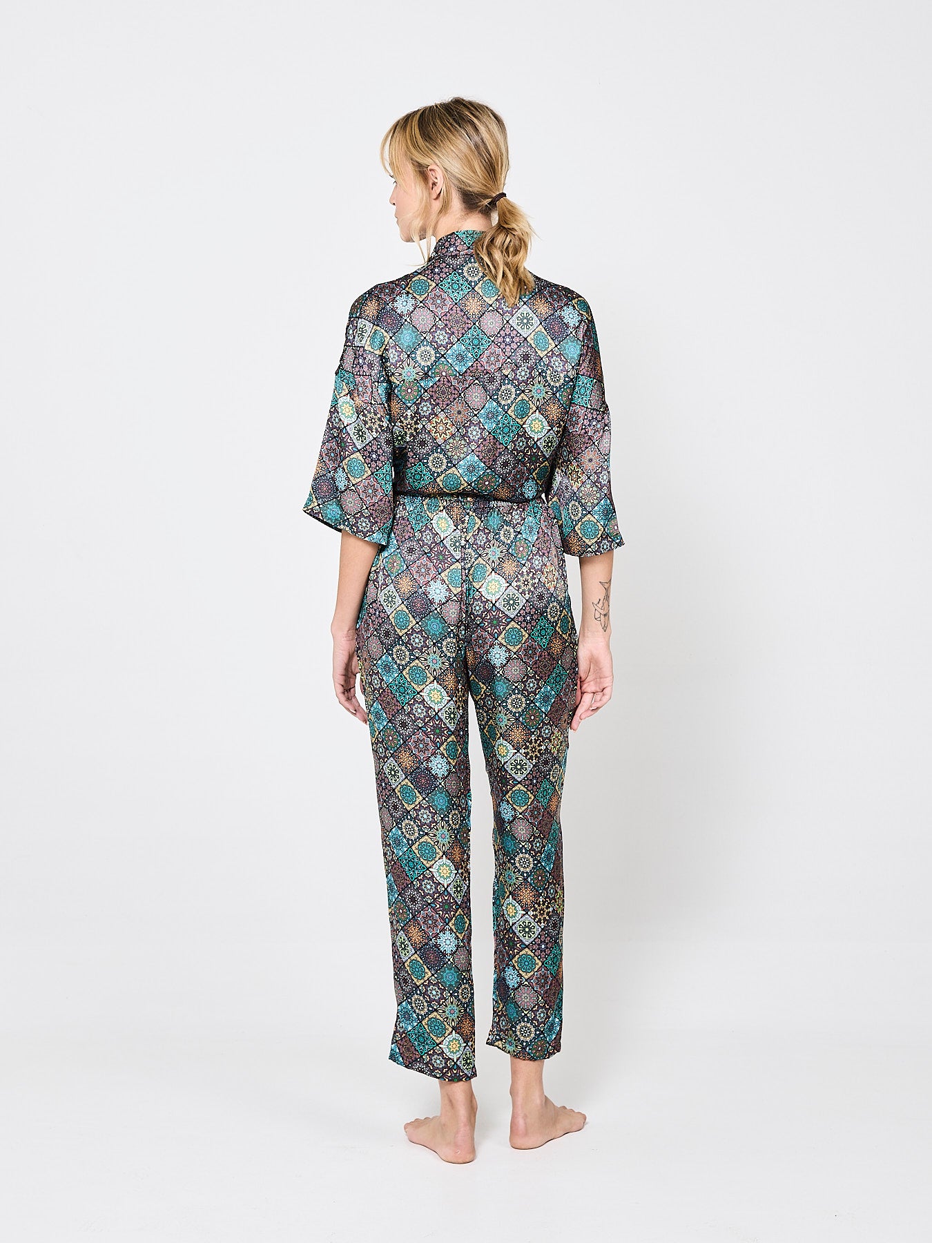 Baroque Mosaique Silk Trousers