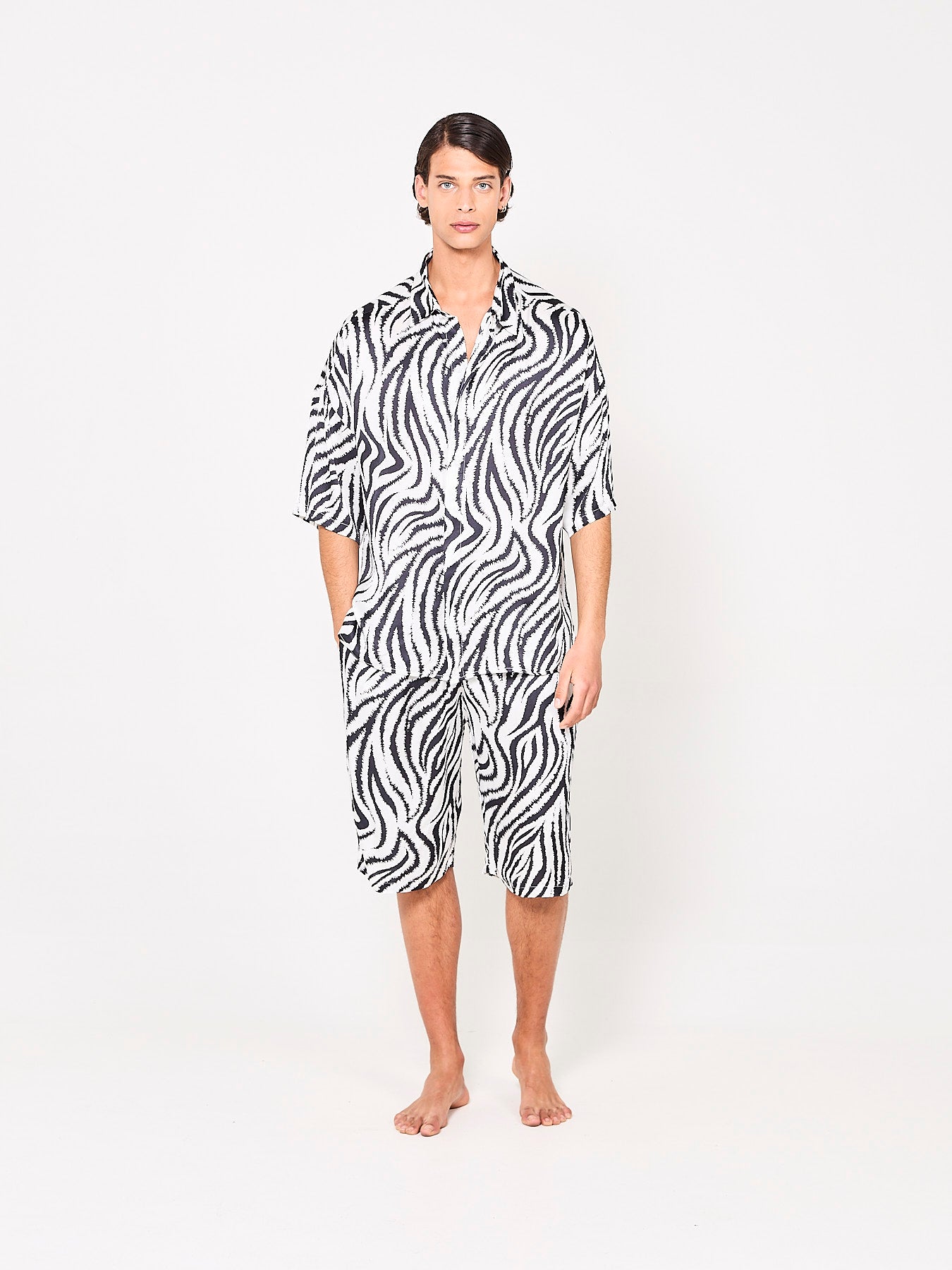 Zebra Zen Silk Shirt (Man)