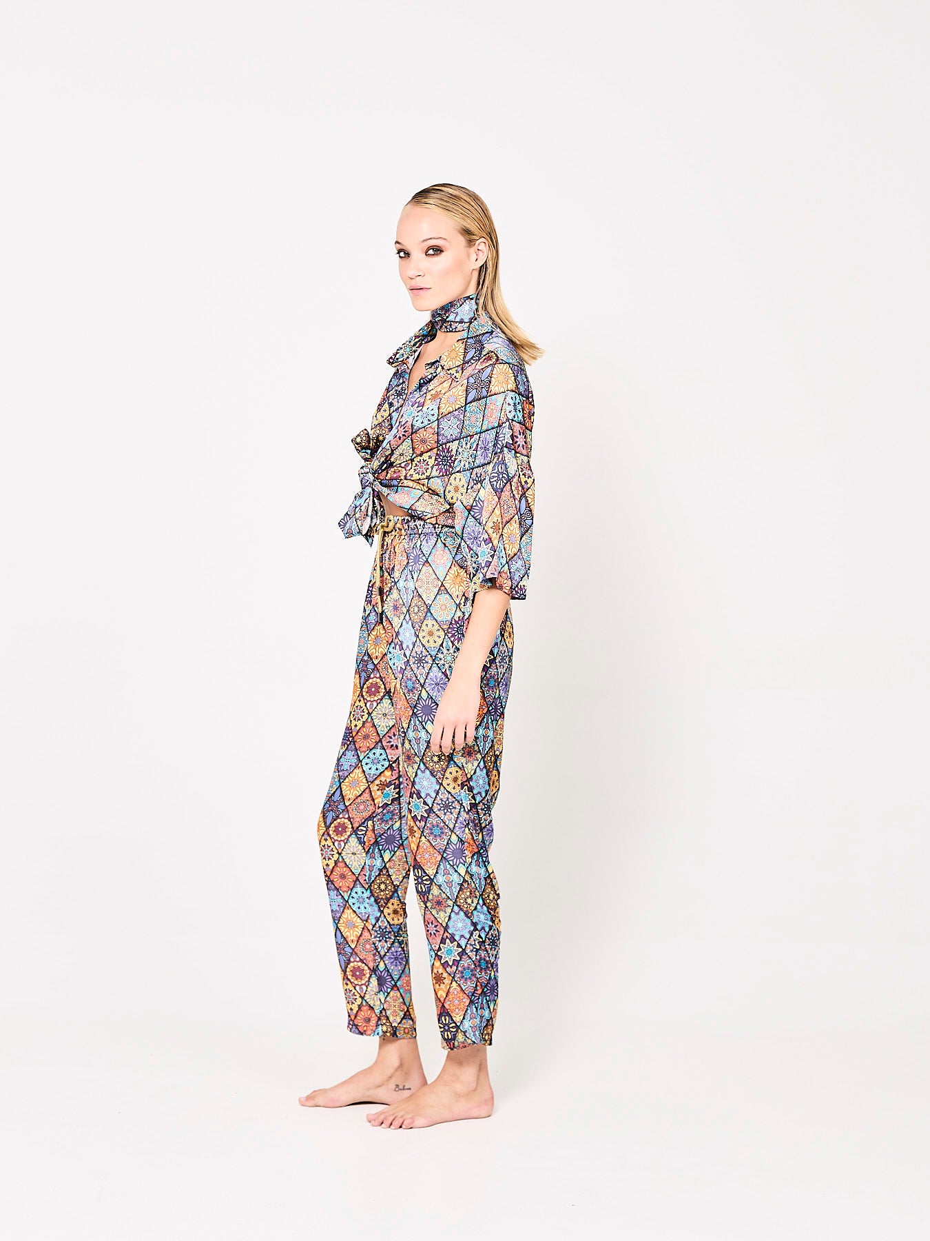 Mosaique Majesty Silk Shirt (Woman)