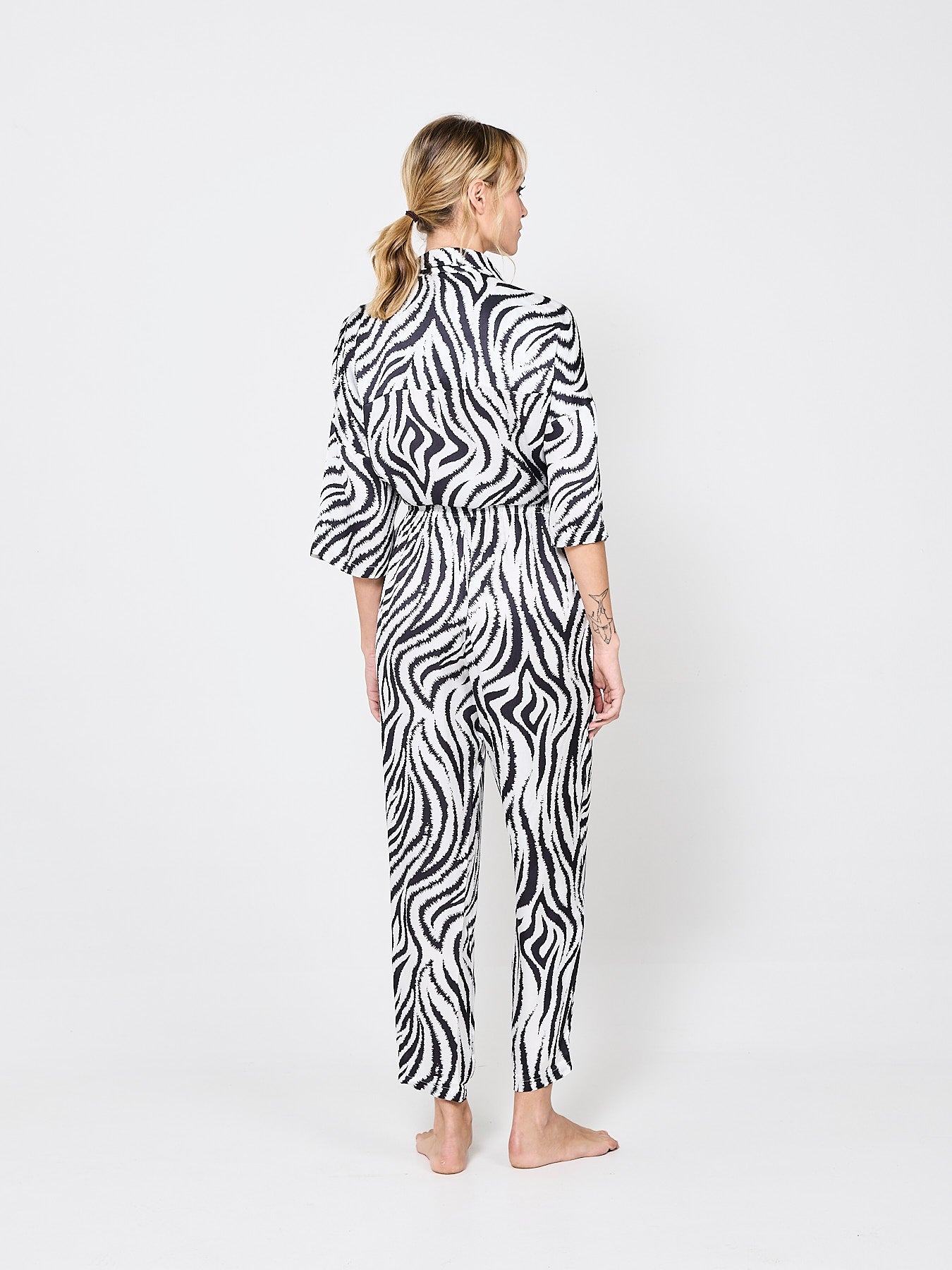 Zebra Zen Silk Shirt (Woman)