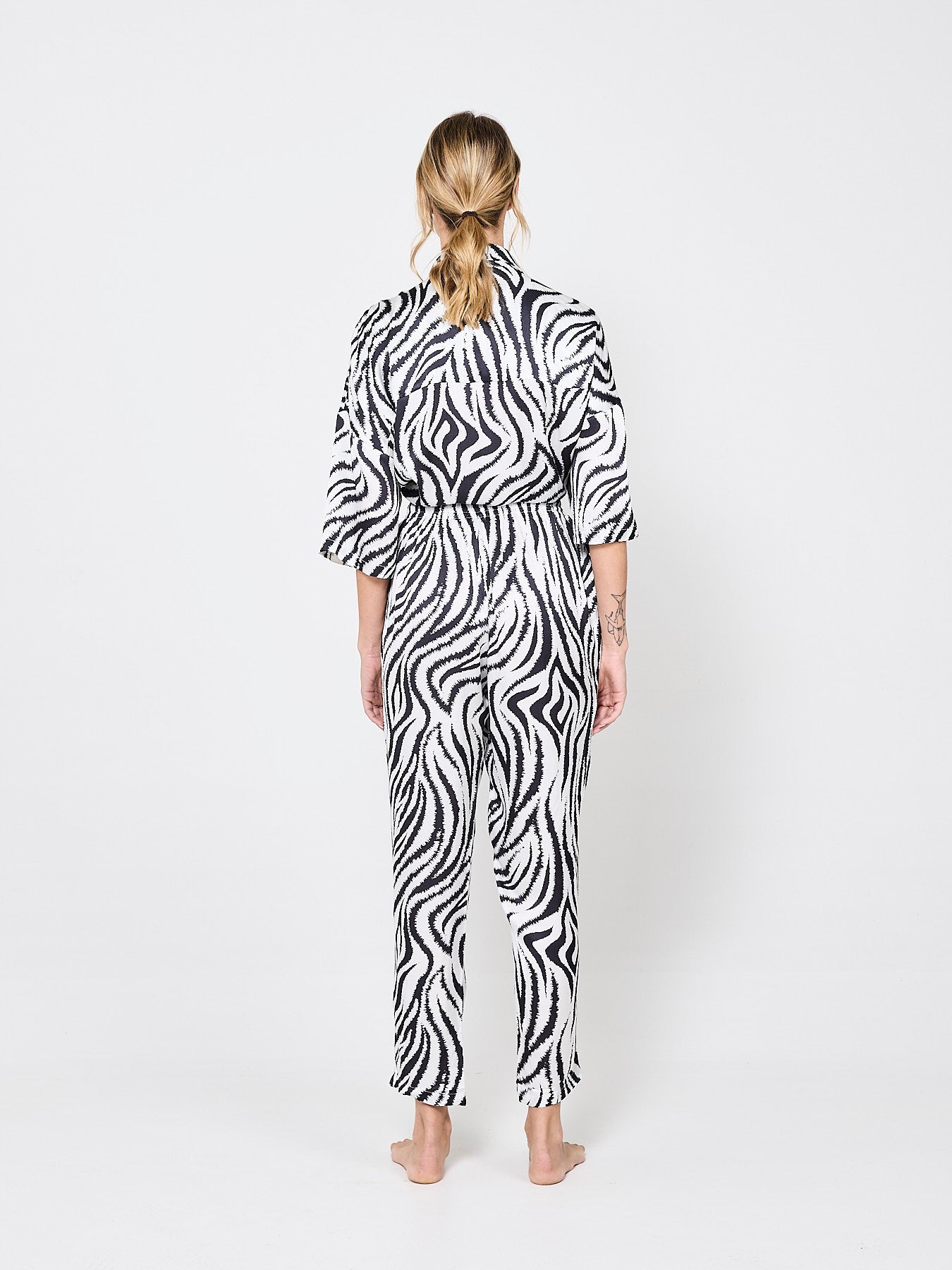 Zebra Zen Silk Shirt (Woman)