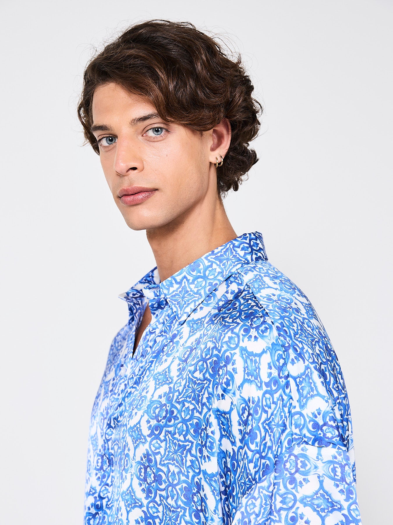 Majolica Capri Silk Shirt (Man)