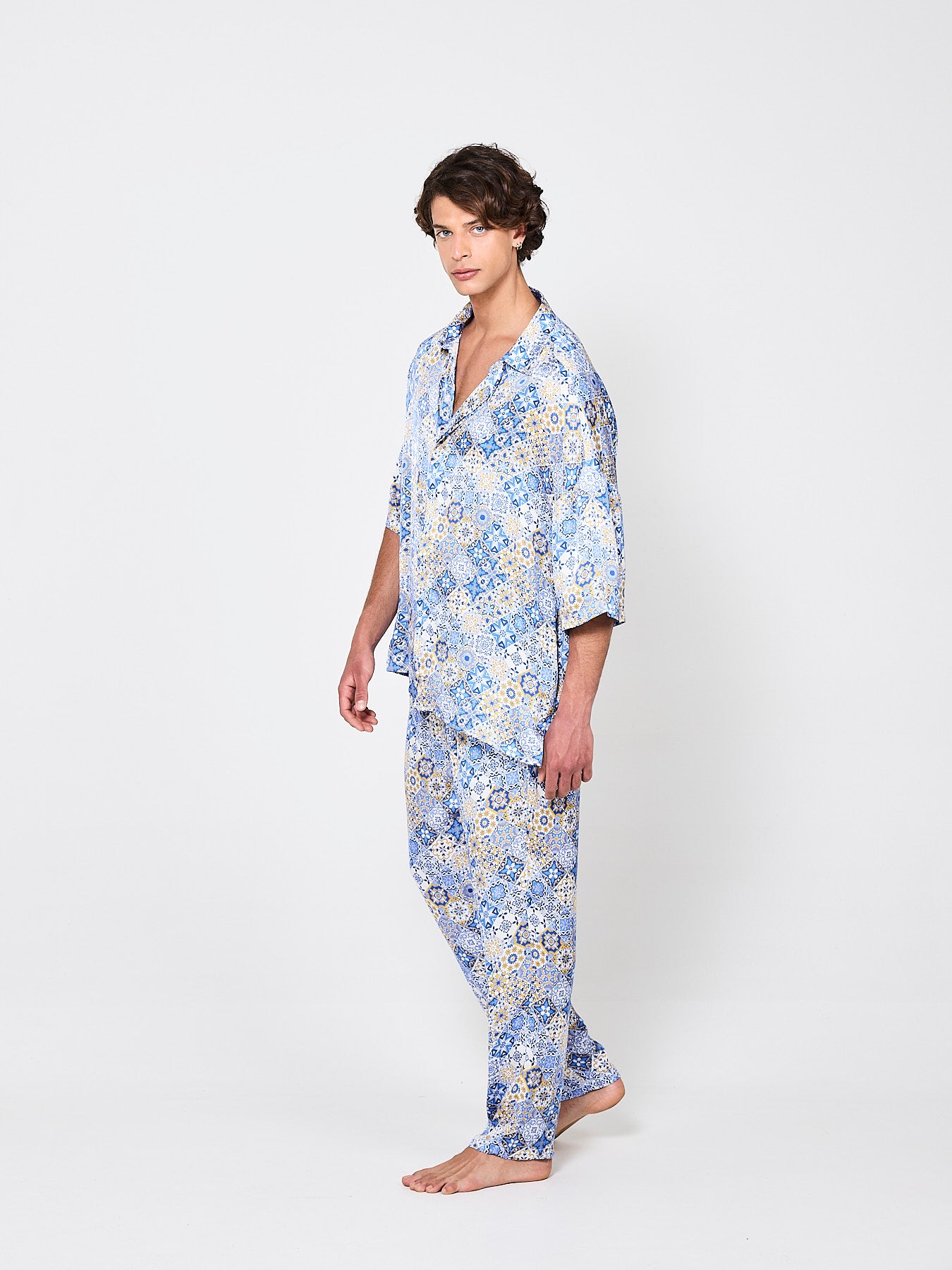 Amalfi Mosaique Silk Shirt (Man)