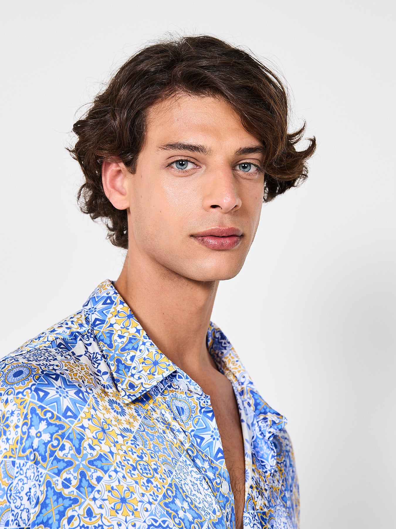 Amalfi Mosaique Silk Shirt (Man)