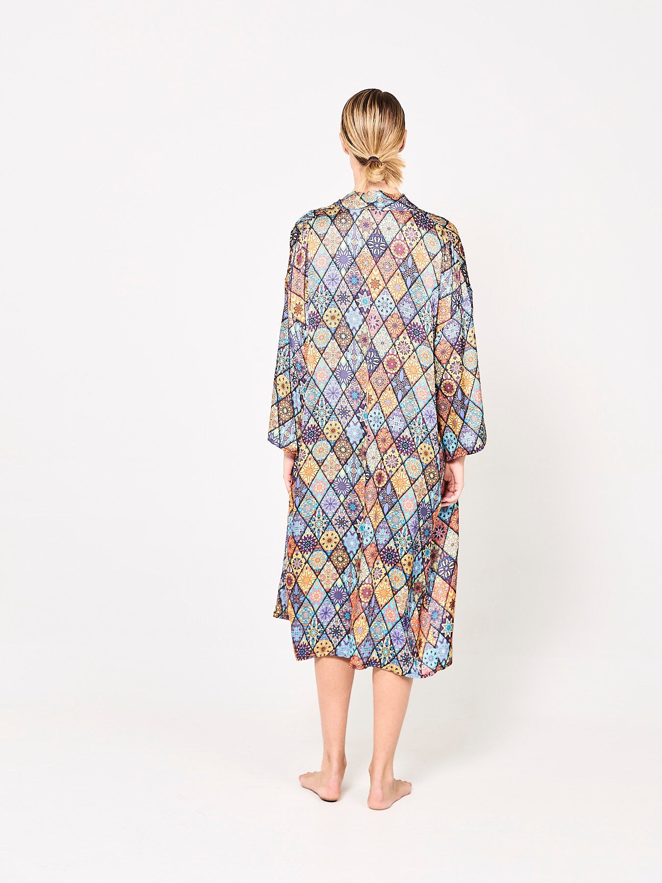 Mosaique Majesty Silk Kimono (Woman)