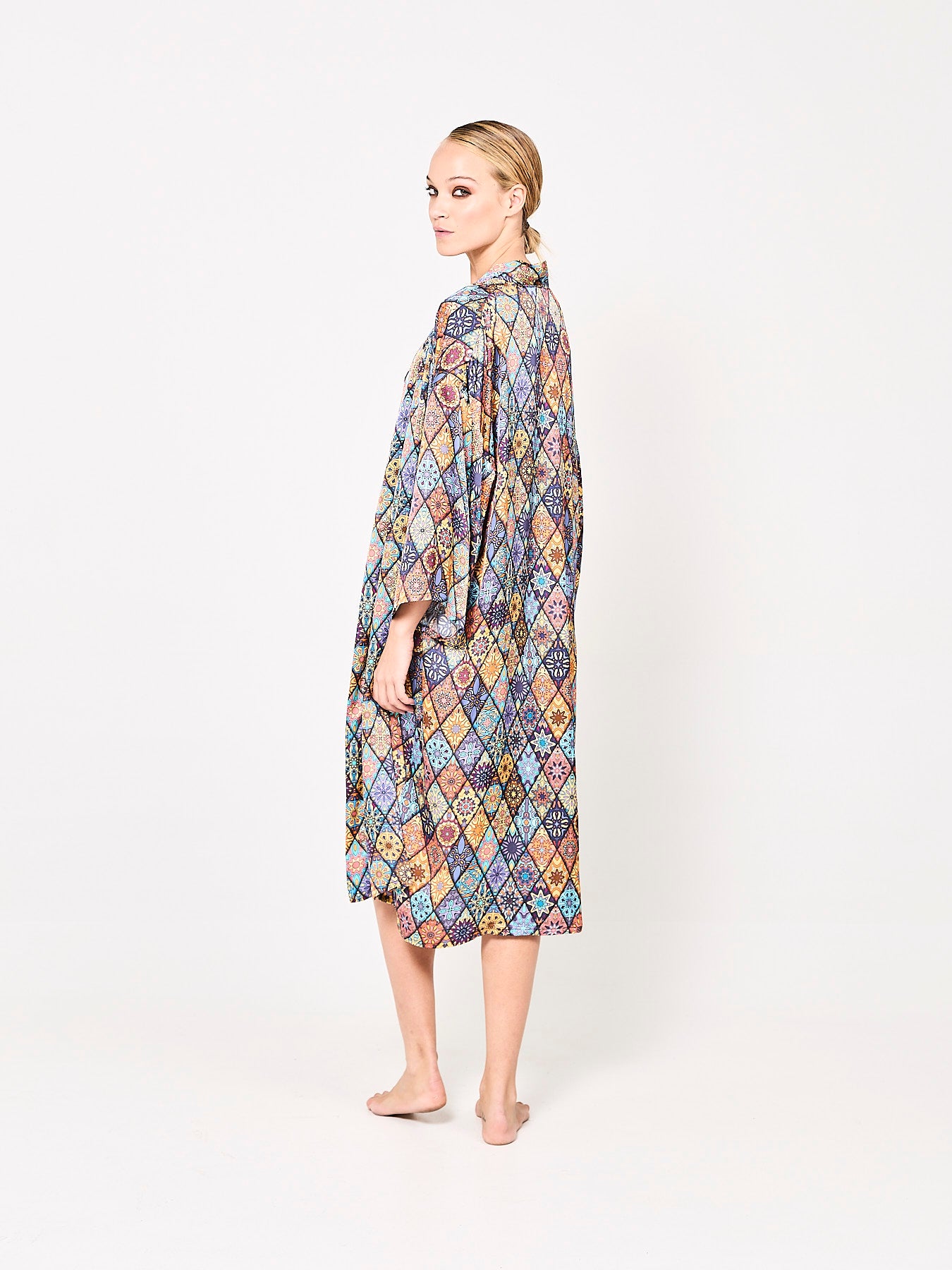 Mosaique Majesty Silk Kimono (Woman)