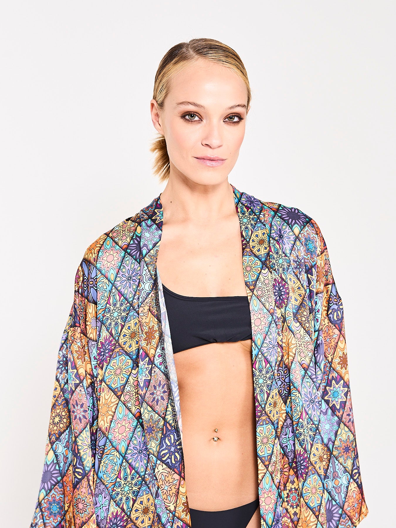 Mosaique Majesty Silk Kimono (Woman)