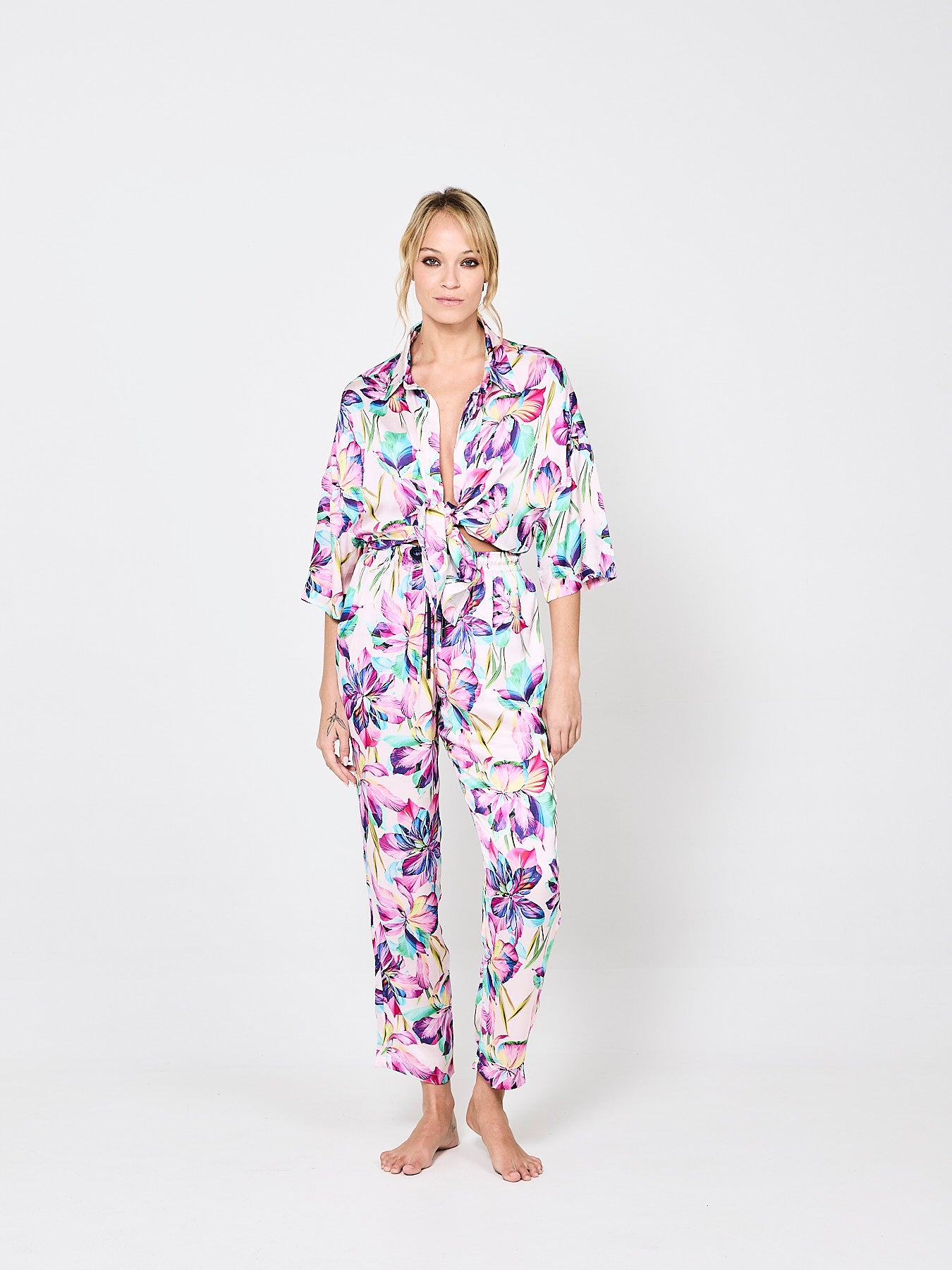 Tropical Fusion Silk Shirt (Woman)