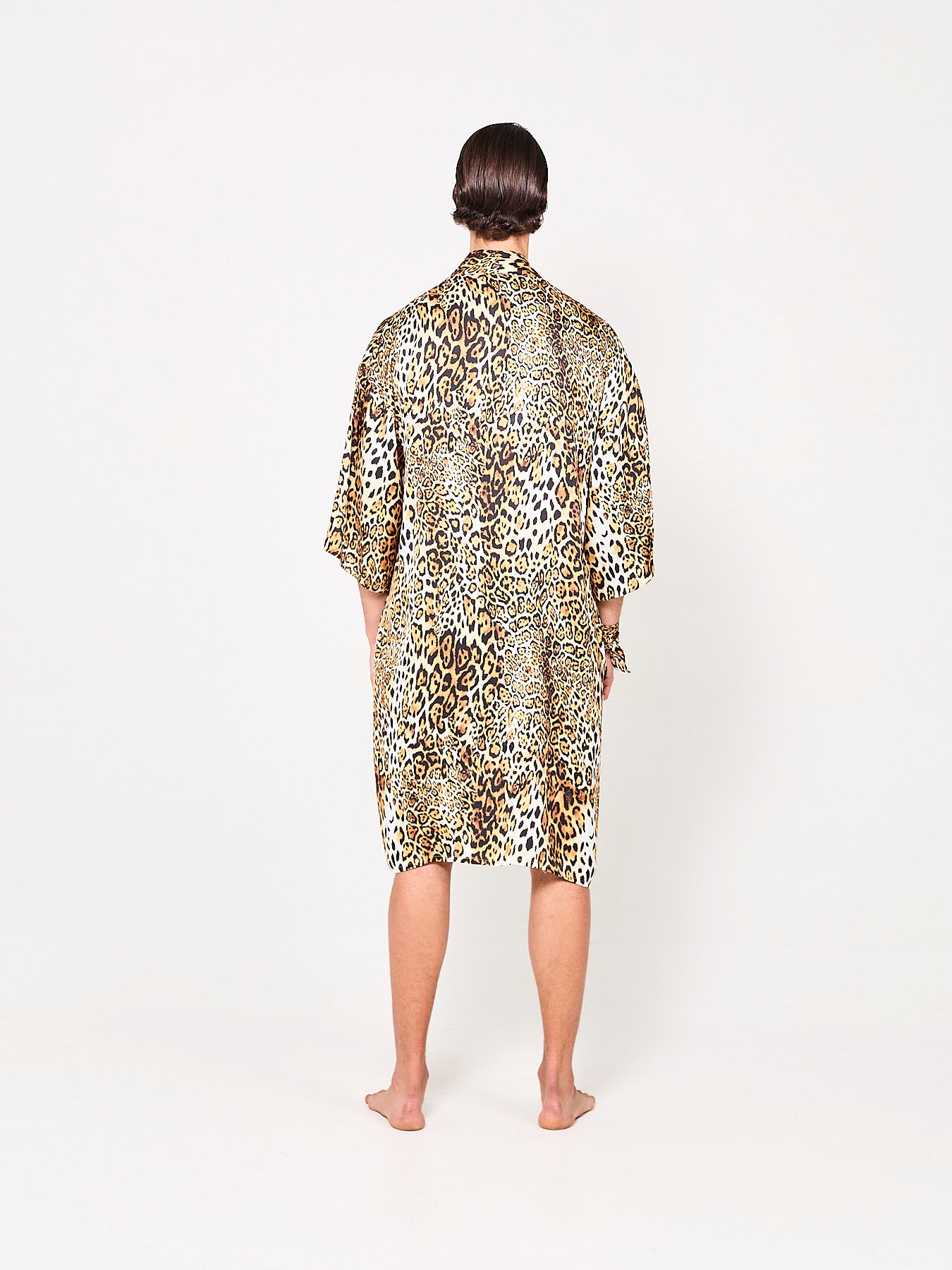 Lush Leopard Silk Kimono (Man)