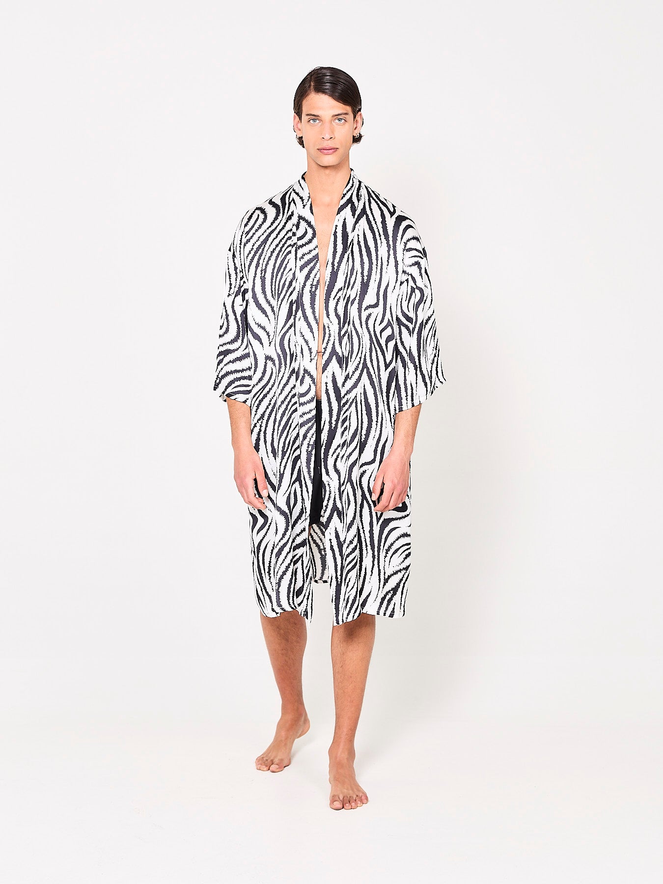 Zebra Zen Silk Kimono (Man)