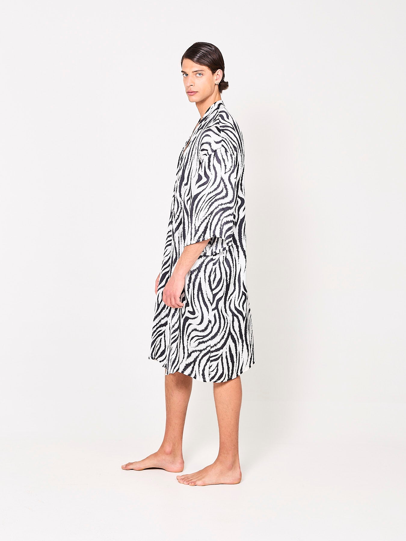 Zebra Zen Silk Kimono (Man)