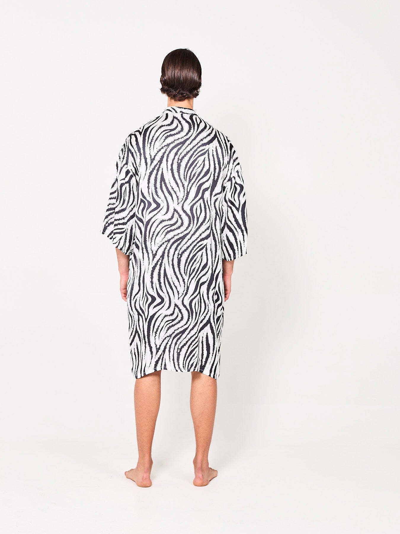 Zebra Zen Silk Kimono (Man)