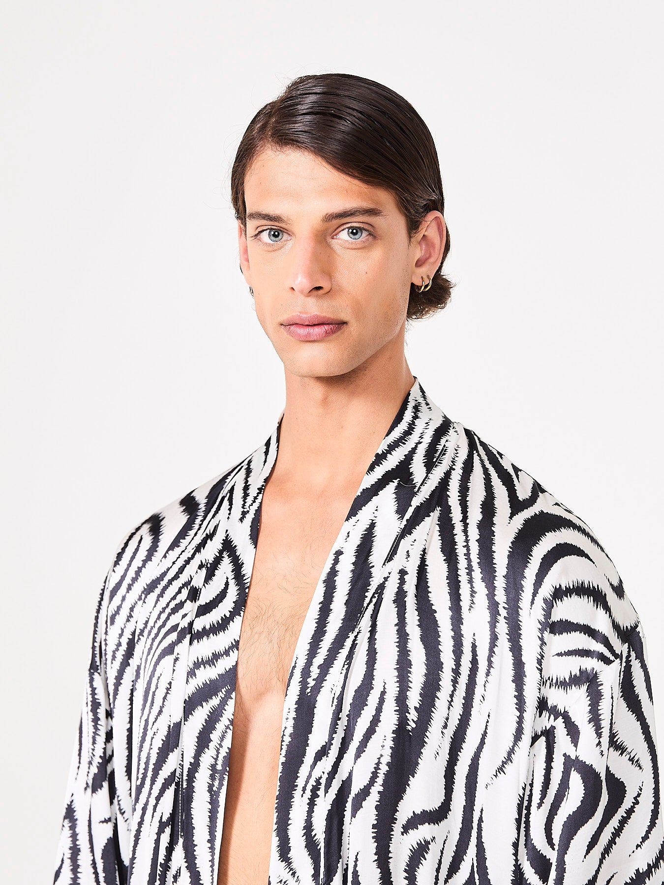 Zebra Zen Silk Kimono (Man)