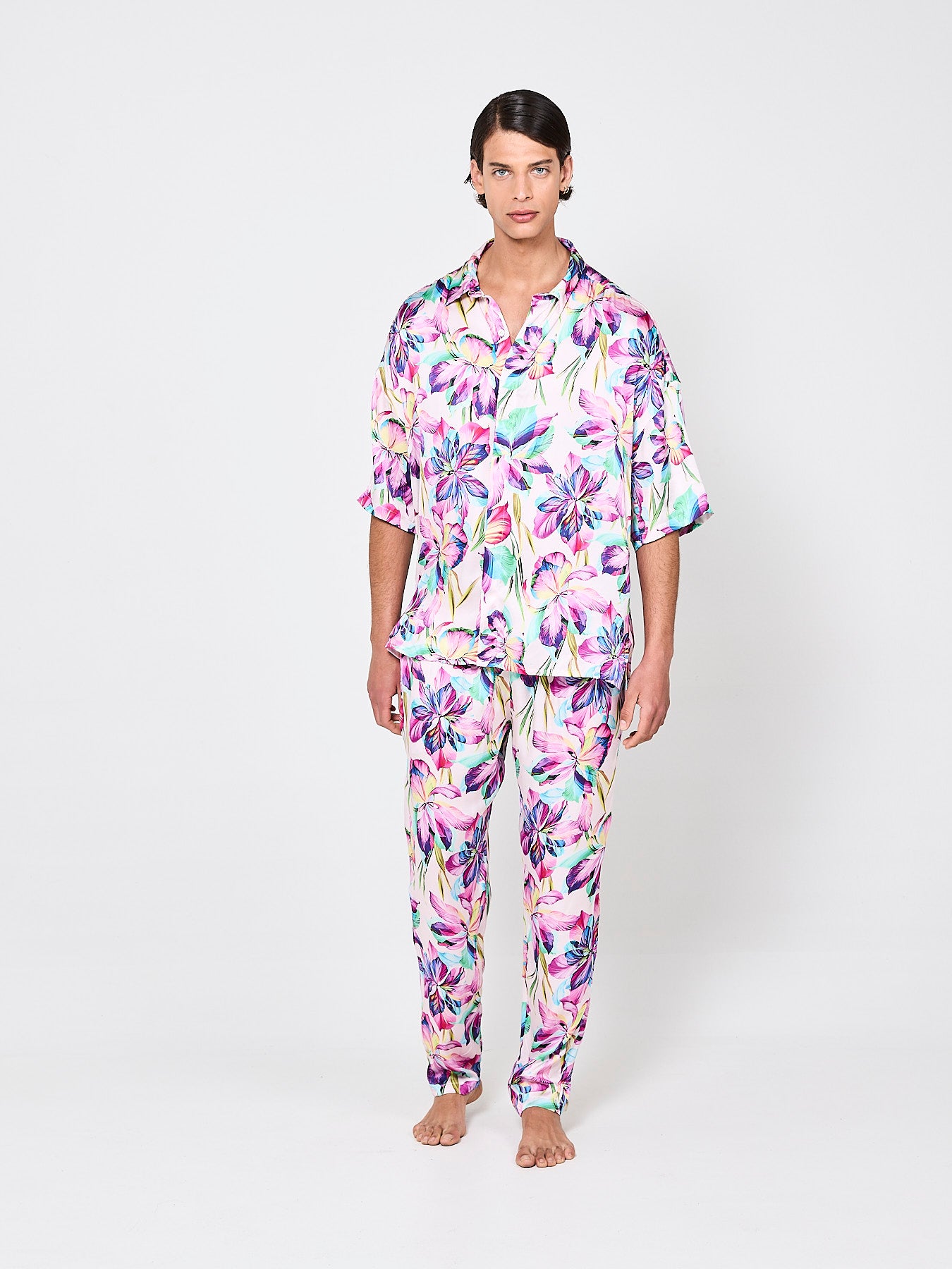 Tropical Fusion Silk Shirt (Man)