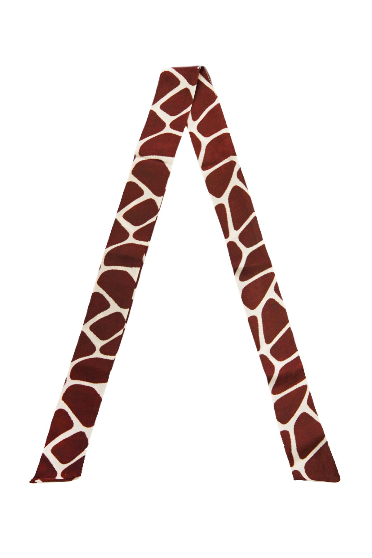 Giraffe Hexagon Silk Foulard