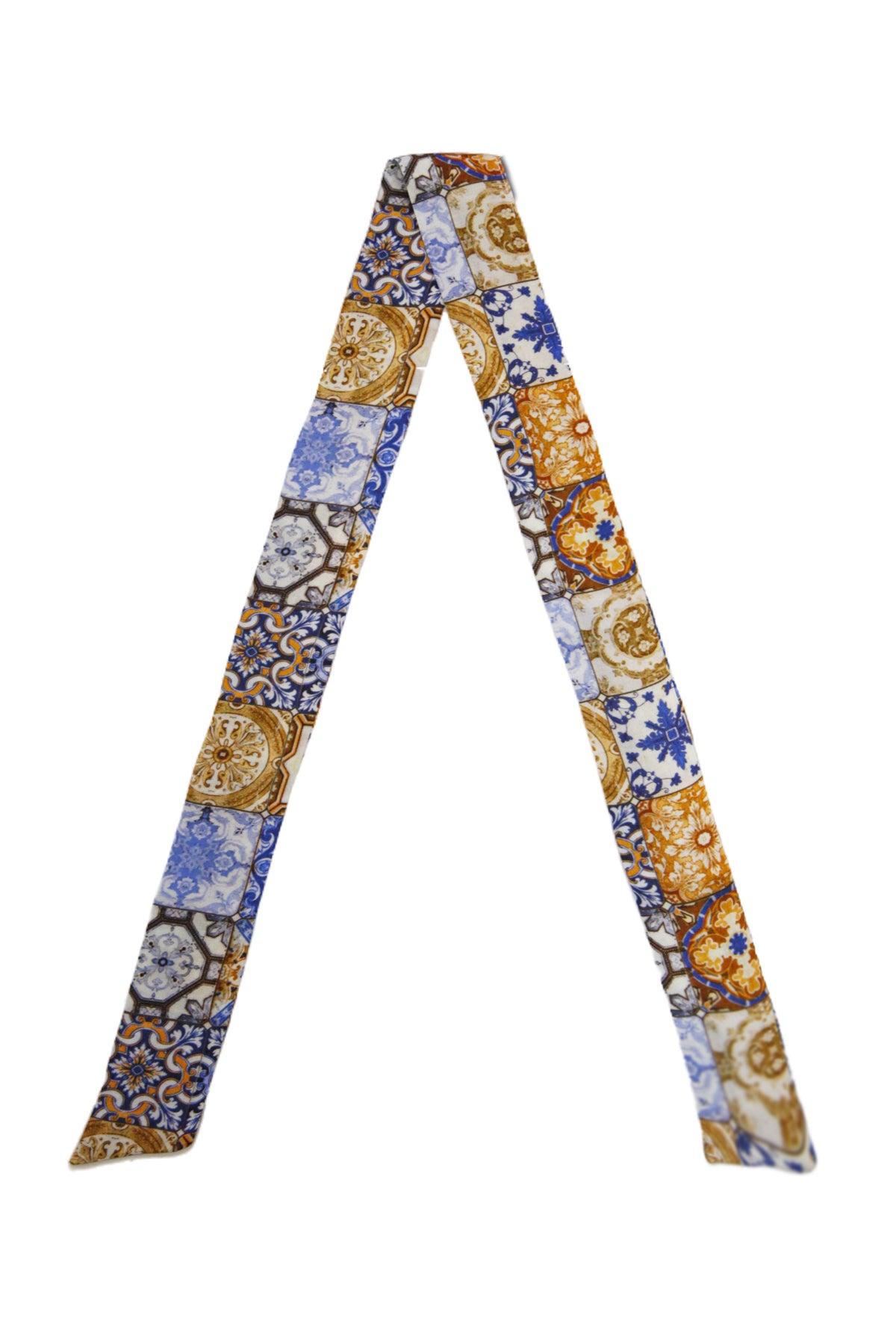 Azulejo Mosaique Bronze Silk Foulard