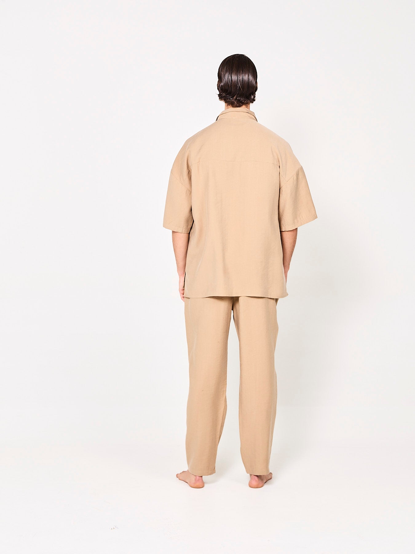 Lyocell Beige Trousers