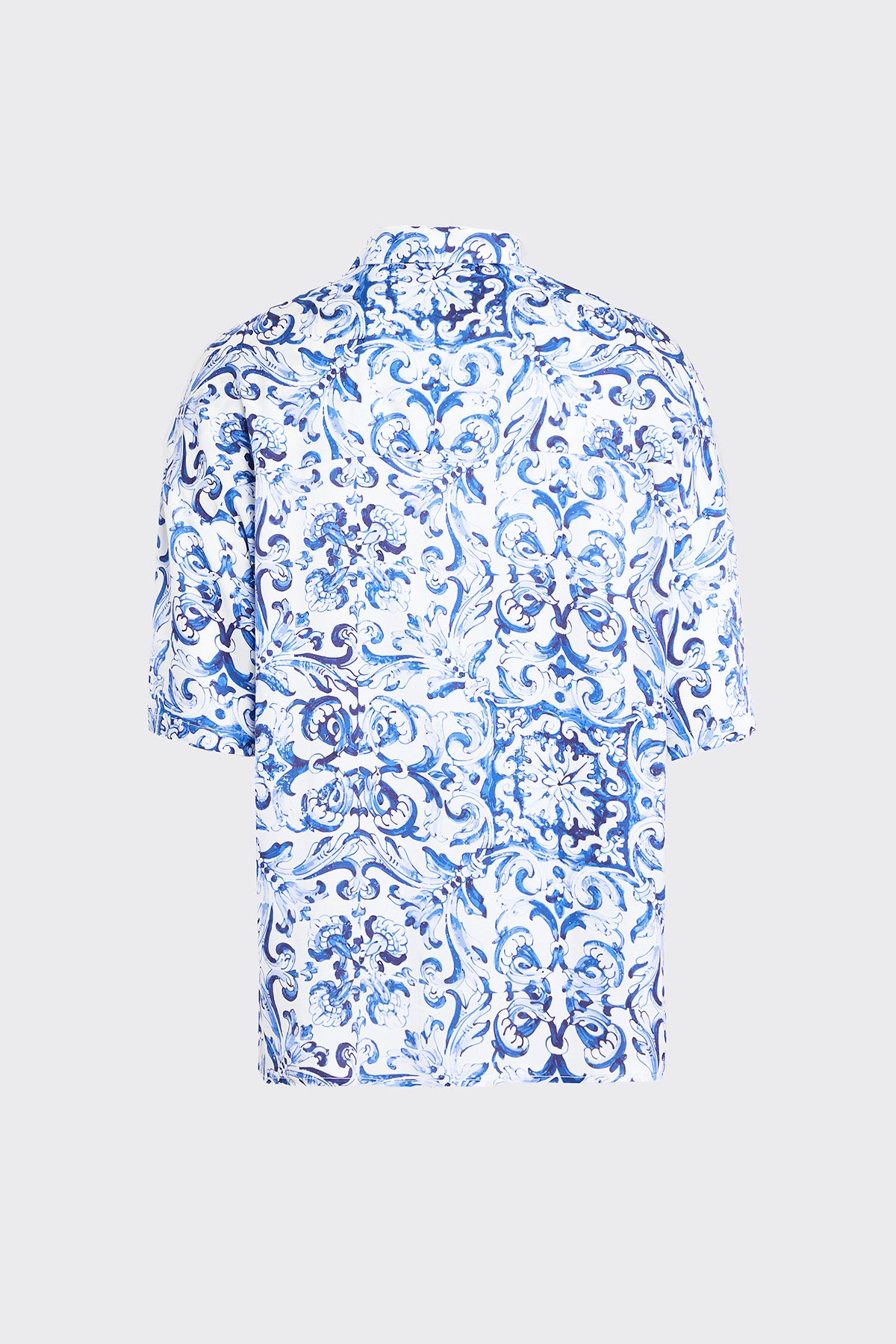 Azure Bliss Silk Shirt