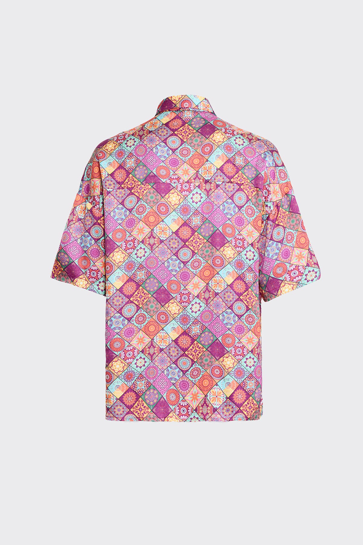 Mosaique Blossoms Silk Shirt (Man)