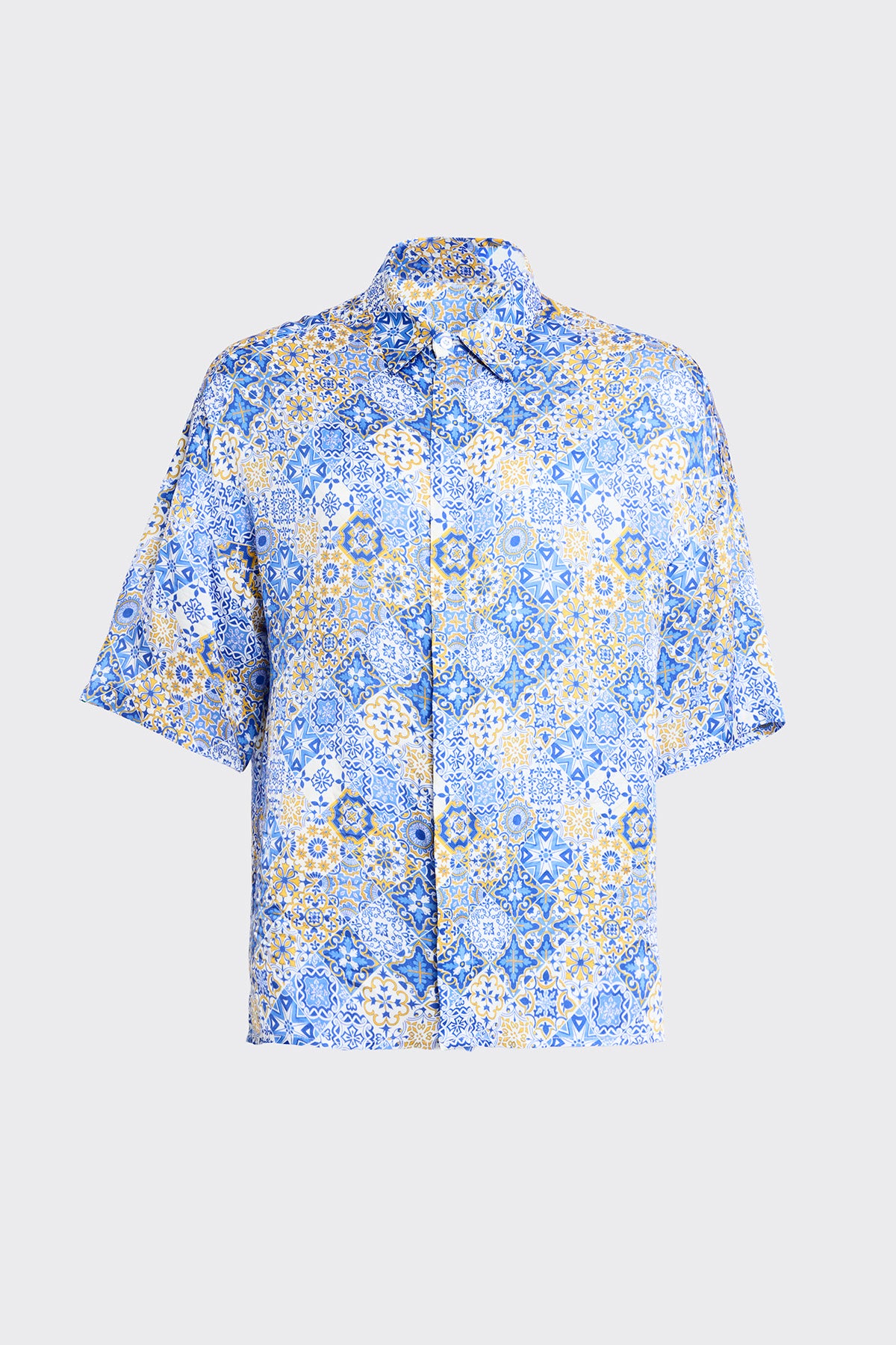 Amalfi Mosaique Silk Shirt (Man)