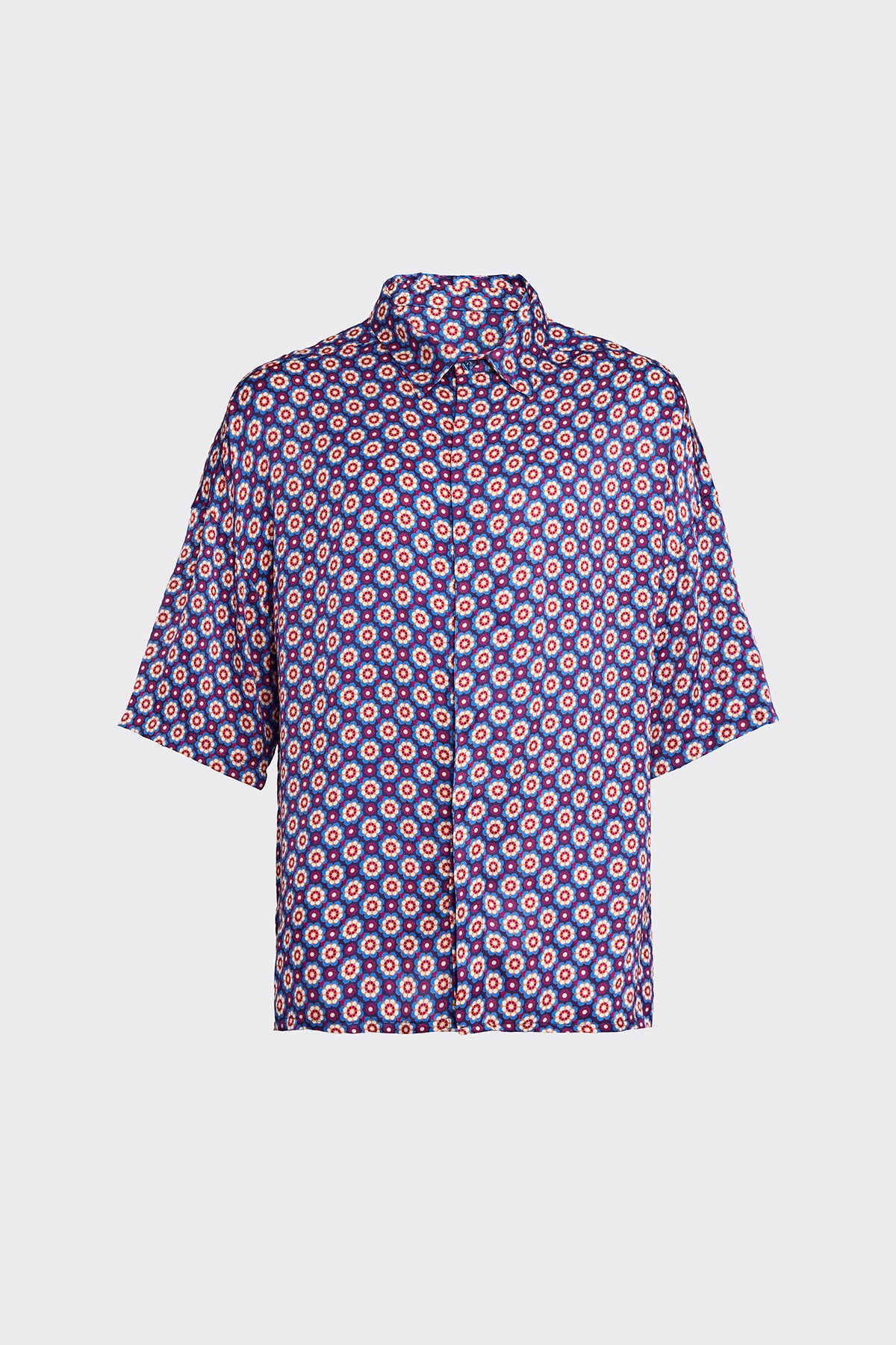 Royal Rounds Silk Shirt (Man)