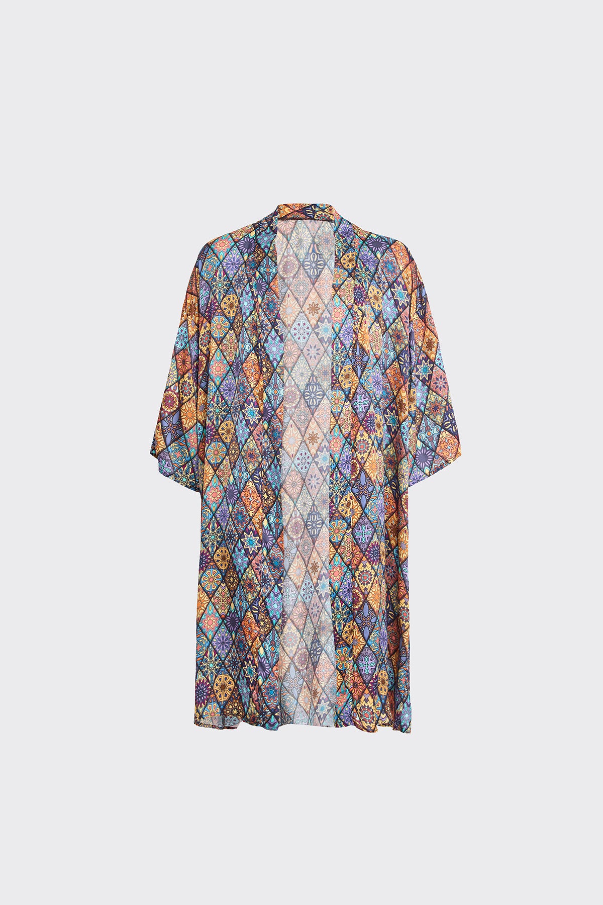 Mosaique Majesty Silk Kimono (Woman)