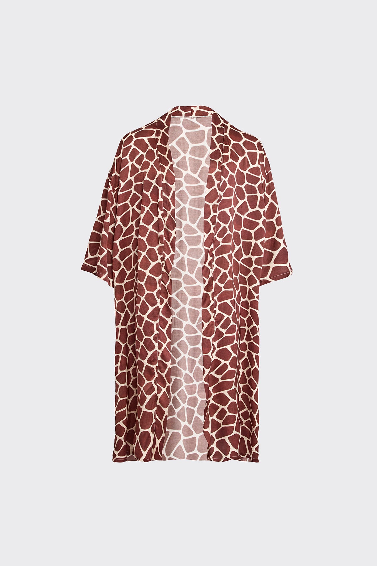 Giraffe Hexagon Silk Kimono (Man)