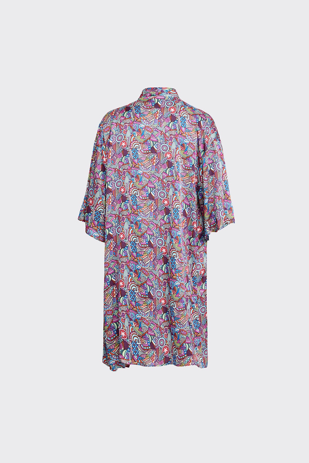 Abstract Imprints Silk Kimono (Woman)