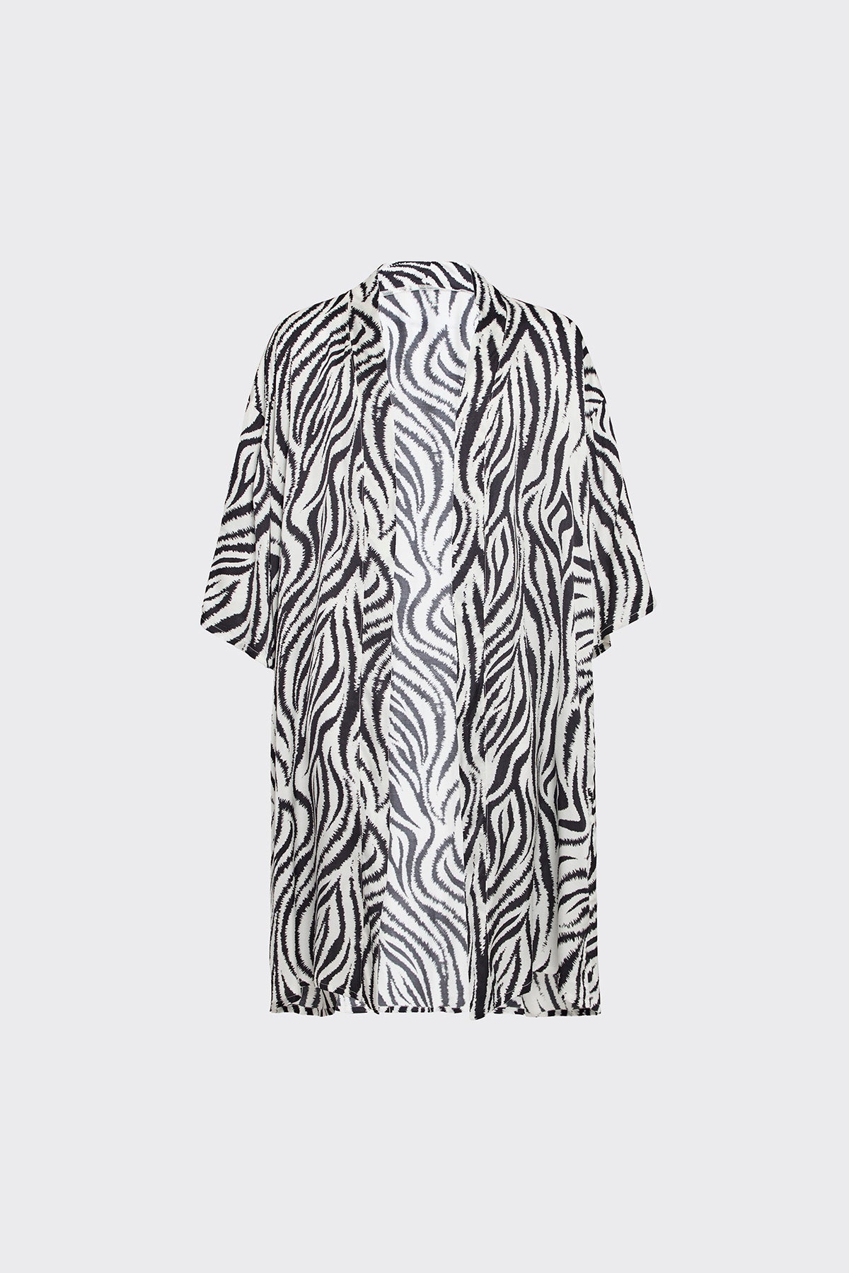 Zebra Zen Silk Kimono (Woman)