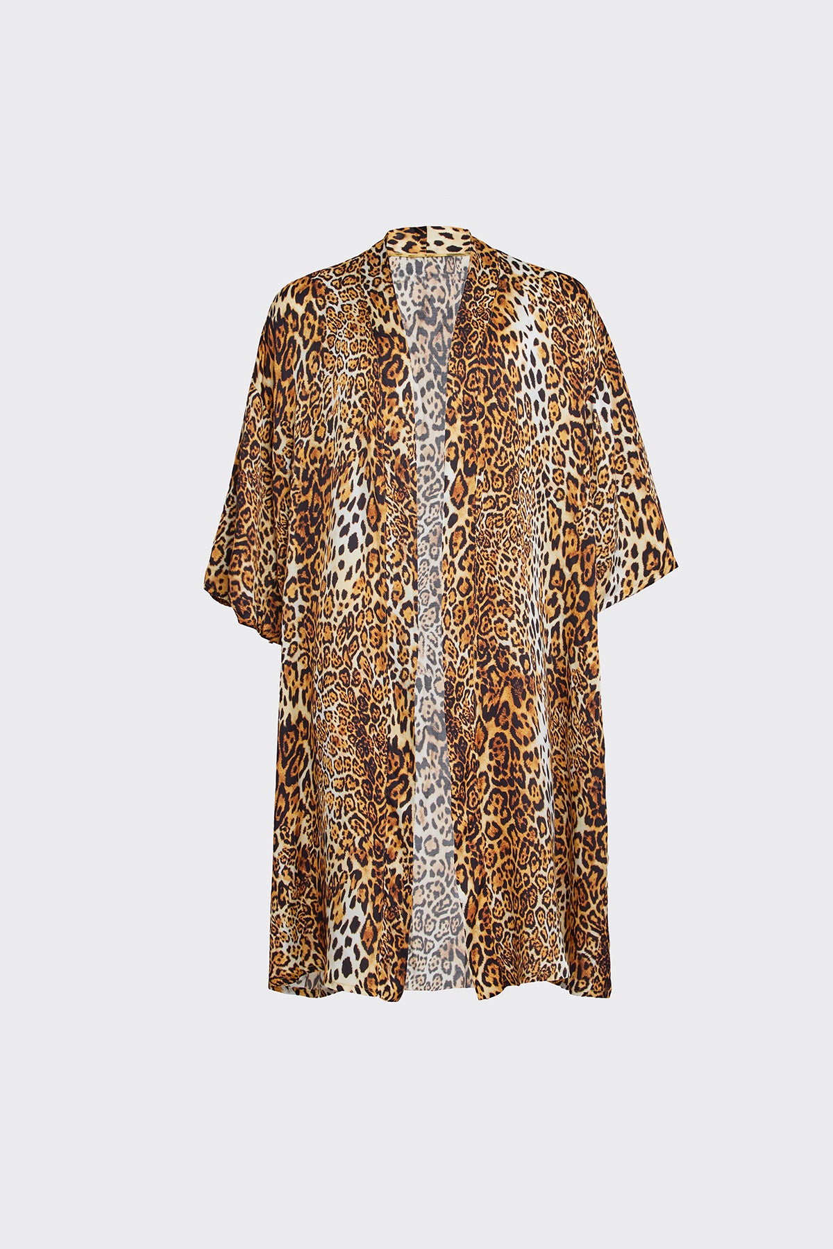 Lush Leopard Silk Kimono (Woman)