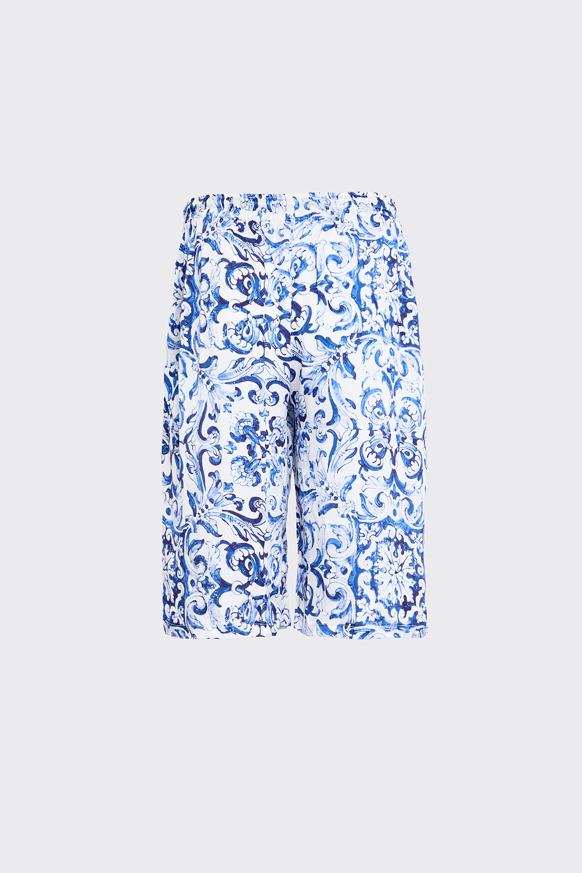 Azure Bliss Silk Shorts