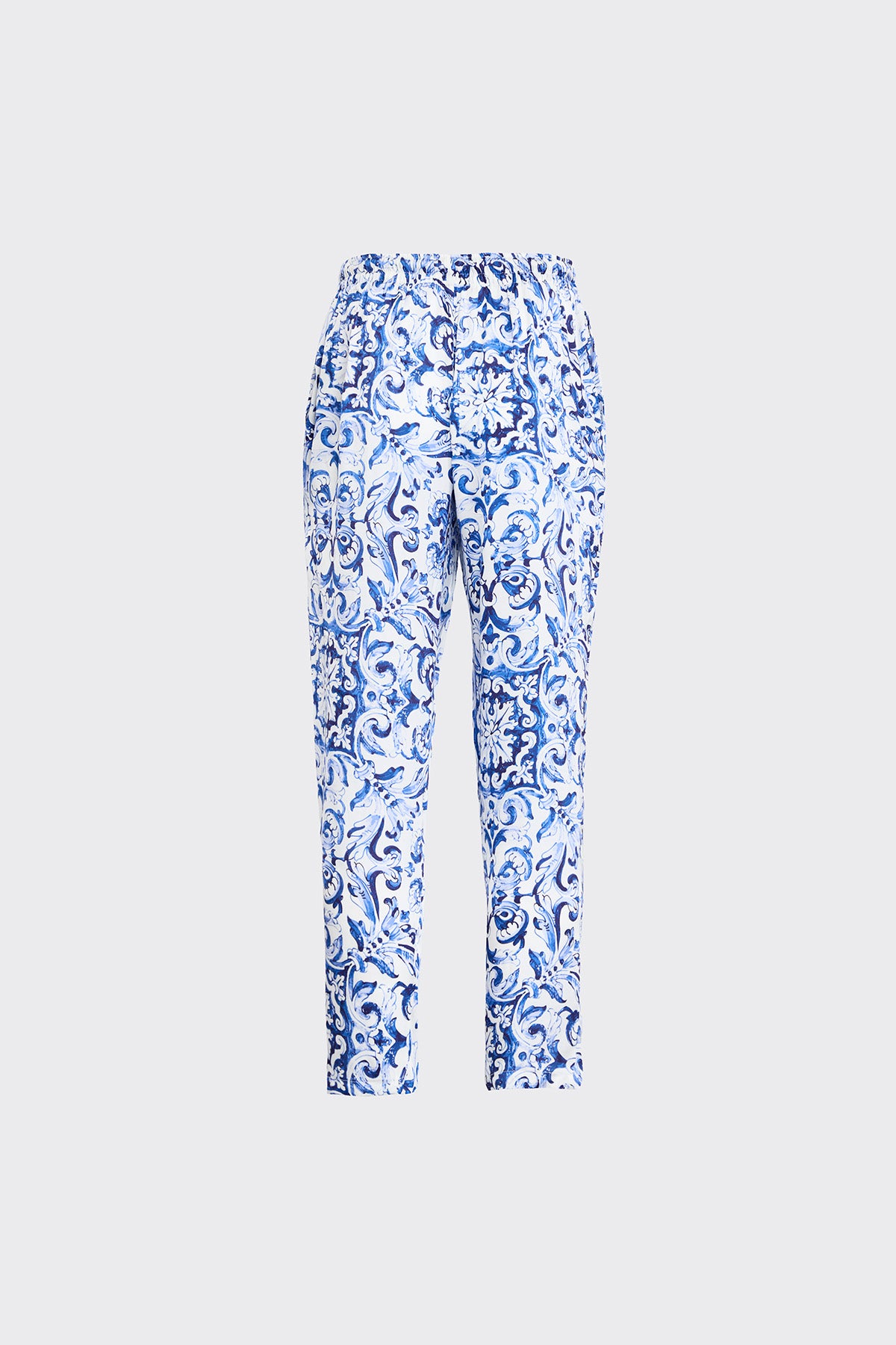 Azure Bliss Silk Trousers (Man)