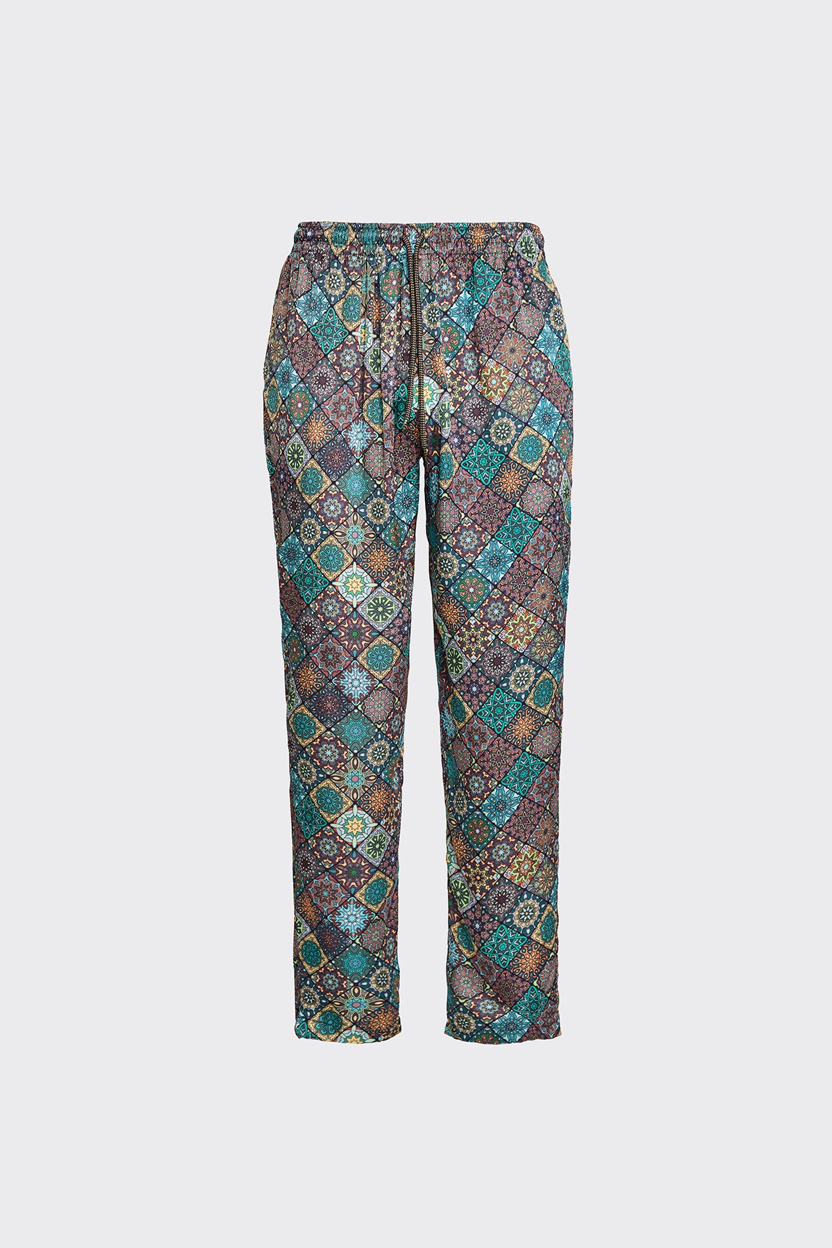 Baroque Mosaique Silk Trousers