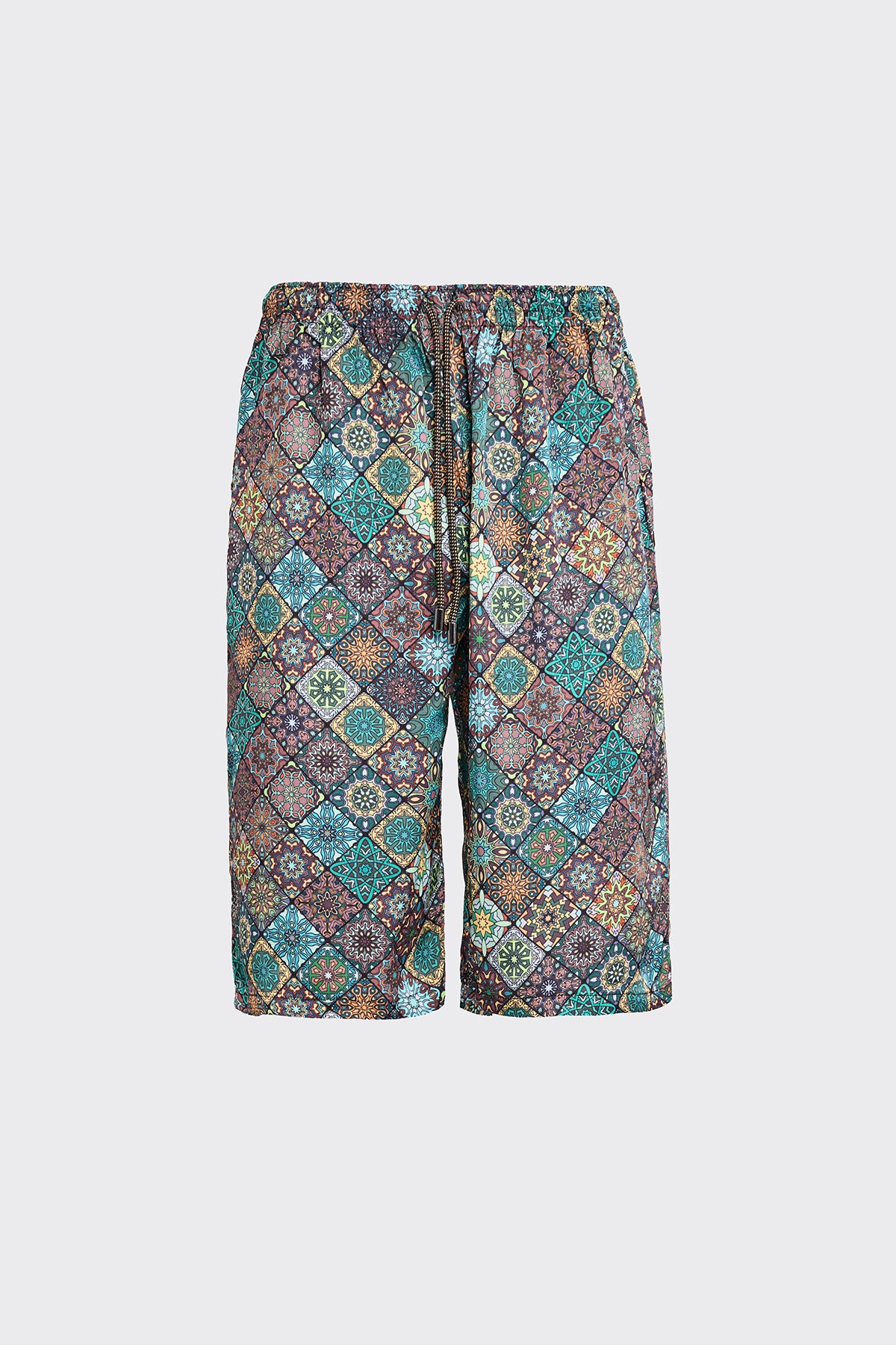 Baroque Mosaique Silk Shorts